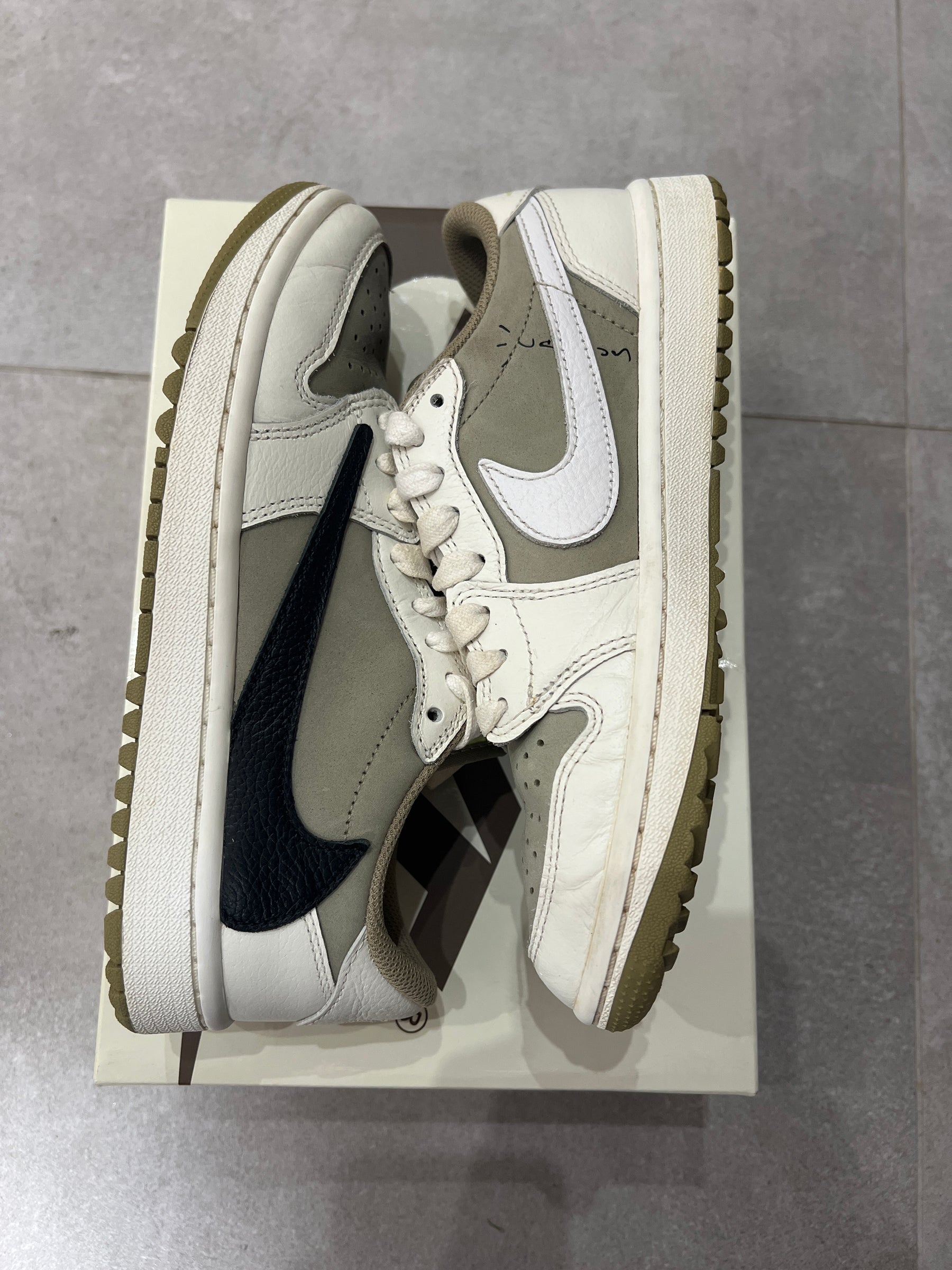 Jordan 1 Low Golf x Travis Scott Neutral Olive