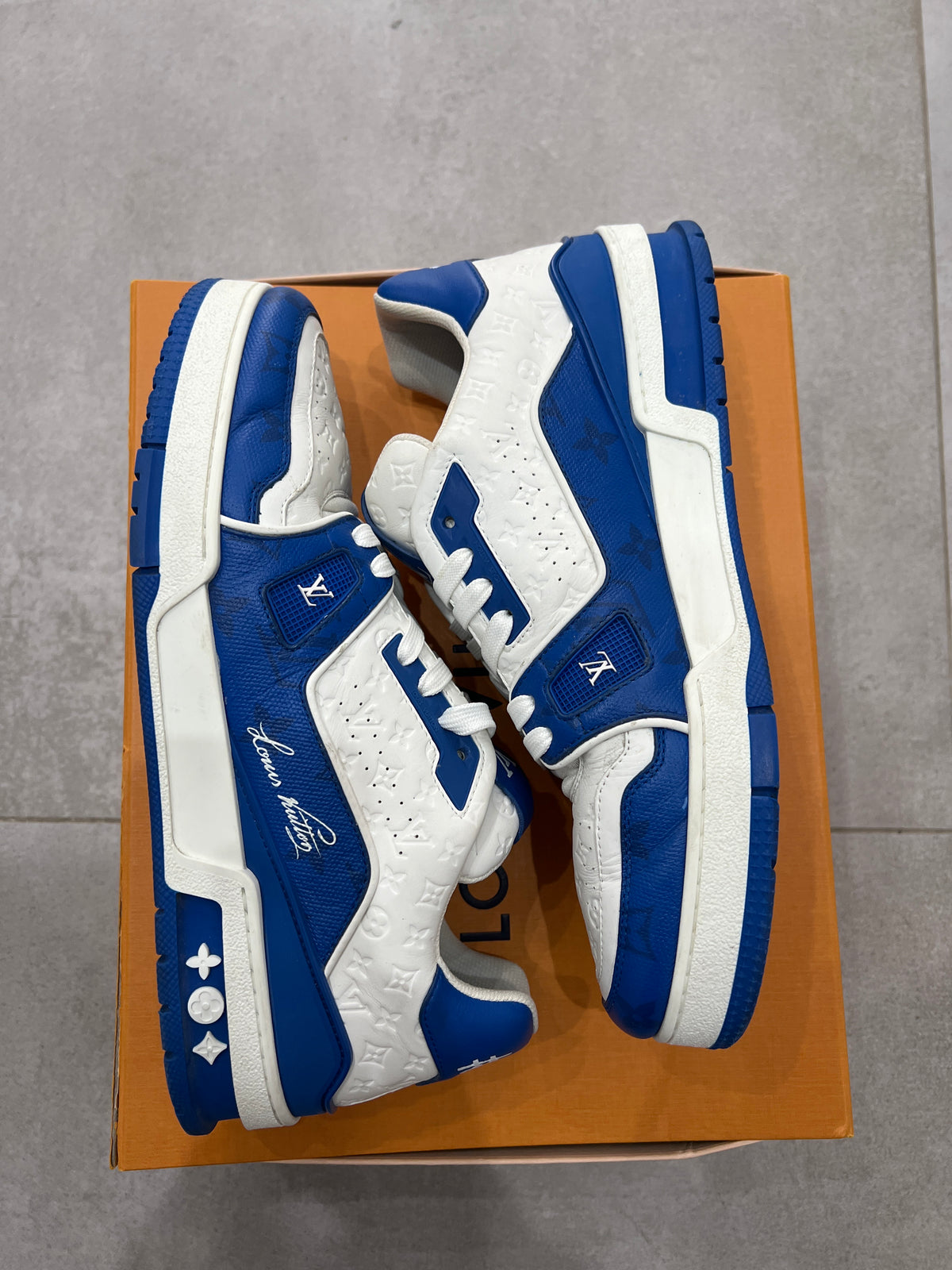Louis Vuitton Trainer #54 Signature Blue