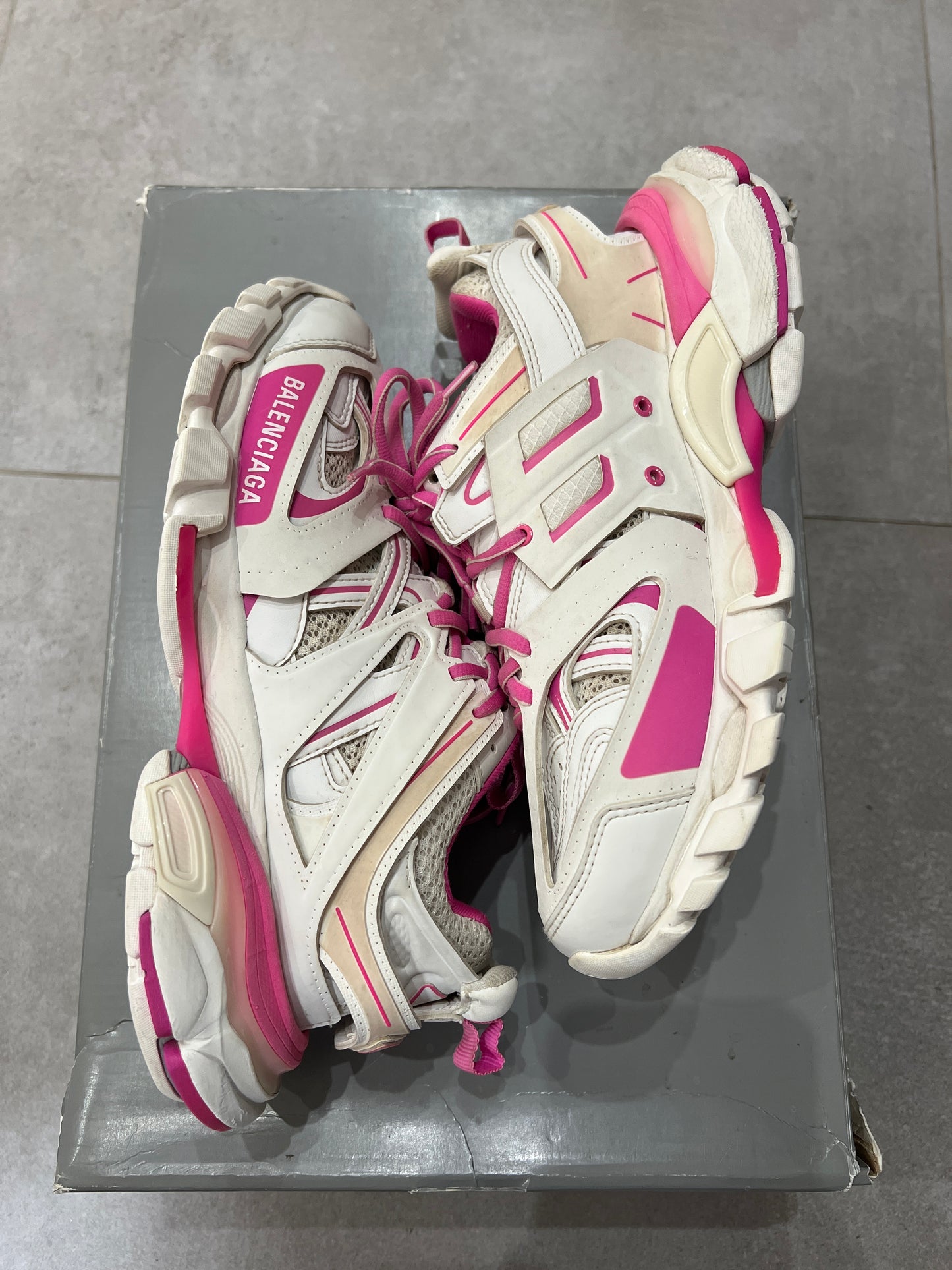 Balenciaga track White/Pink