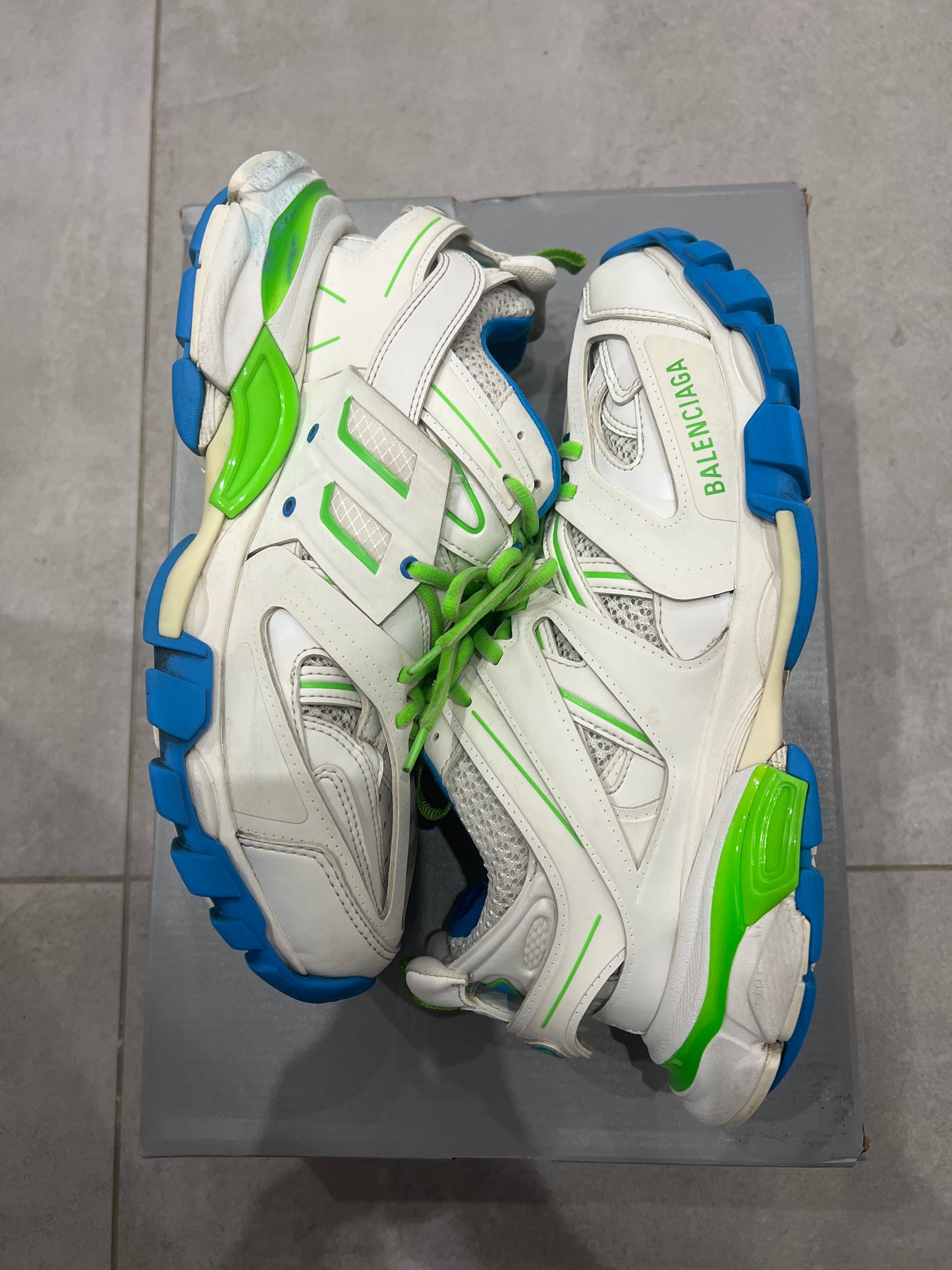 Balenciaga Track White/Blue/Green