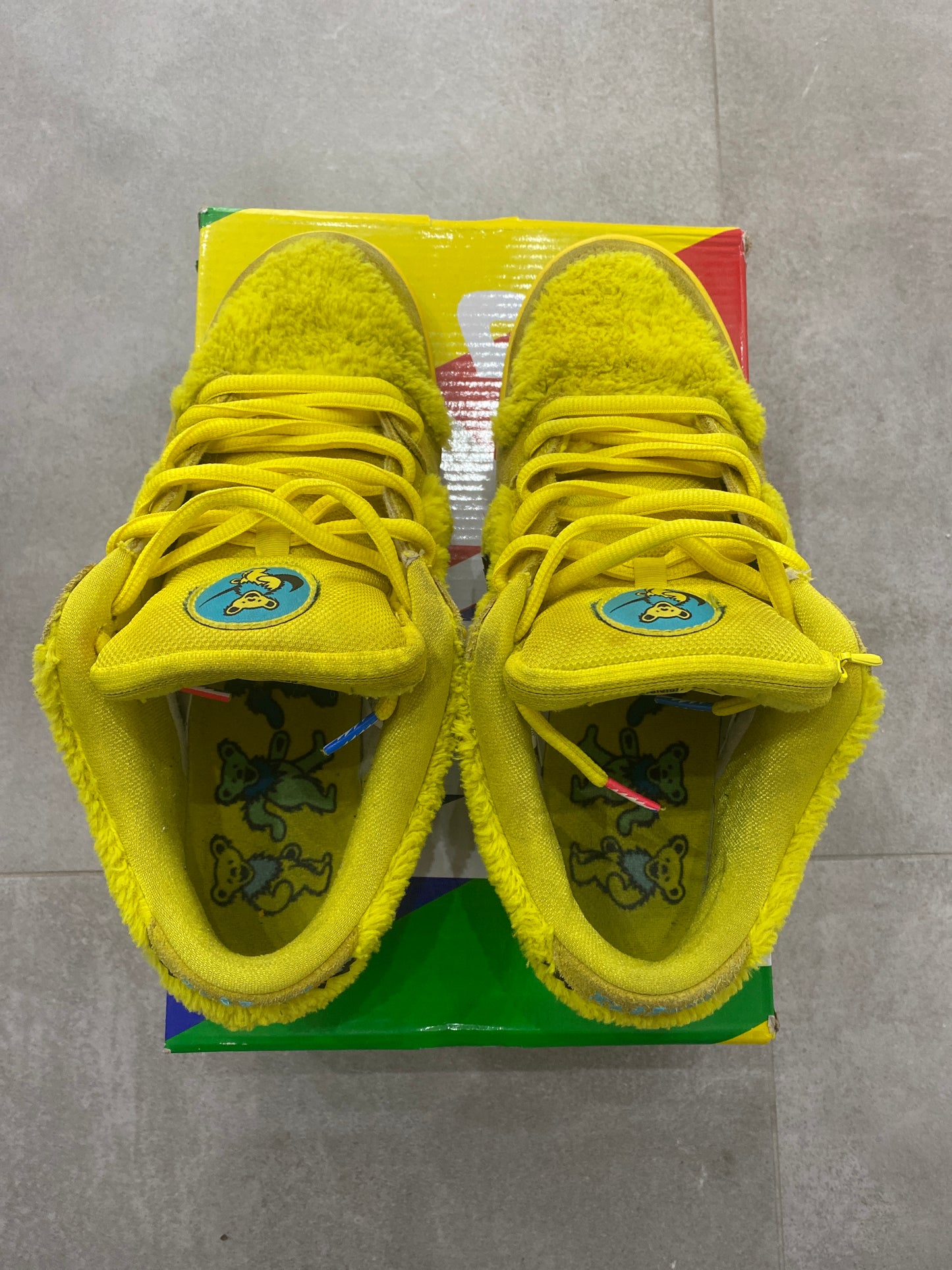 Dunk SB x Grateful Dead Opti Yellow