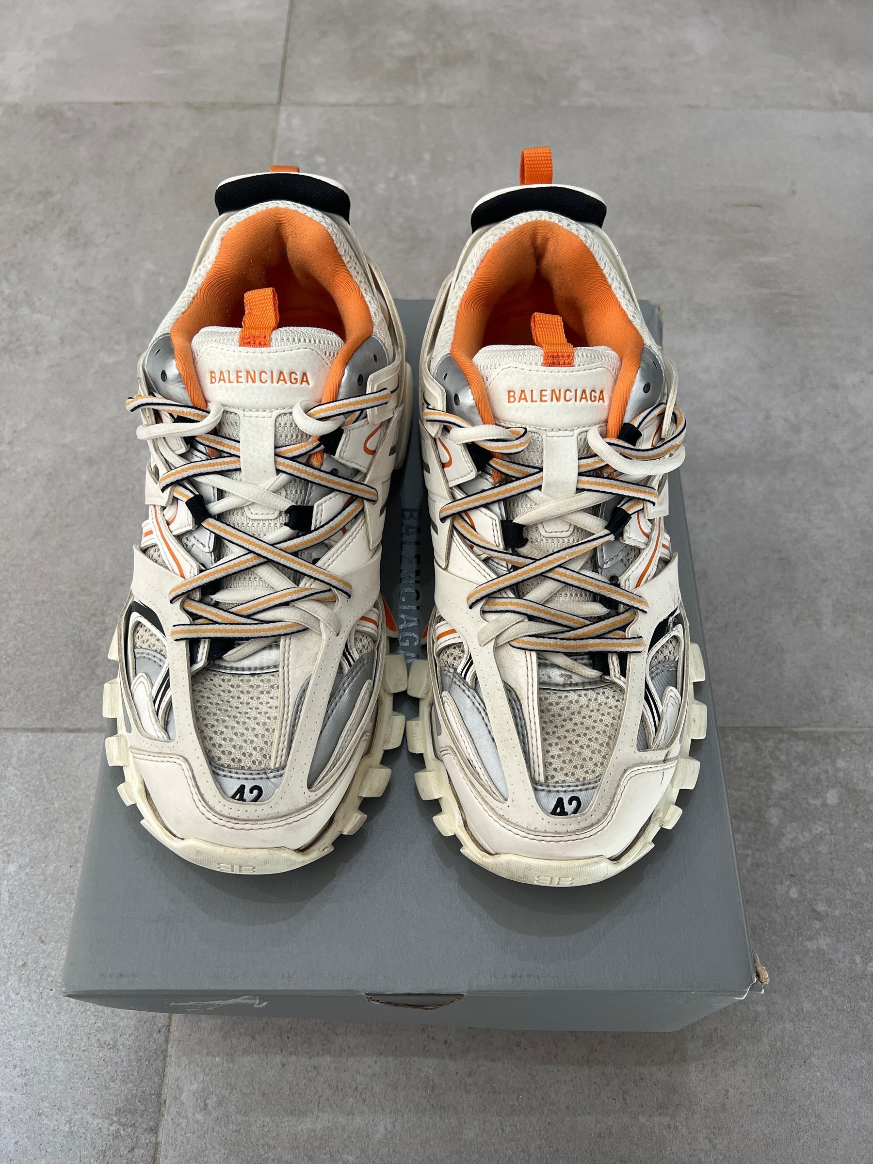 Balenciaga Track White-Orange