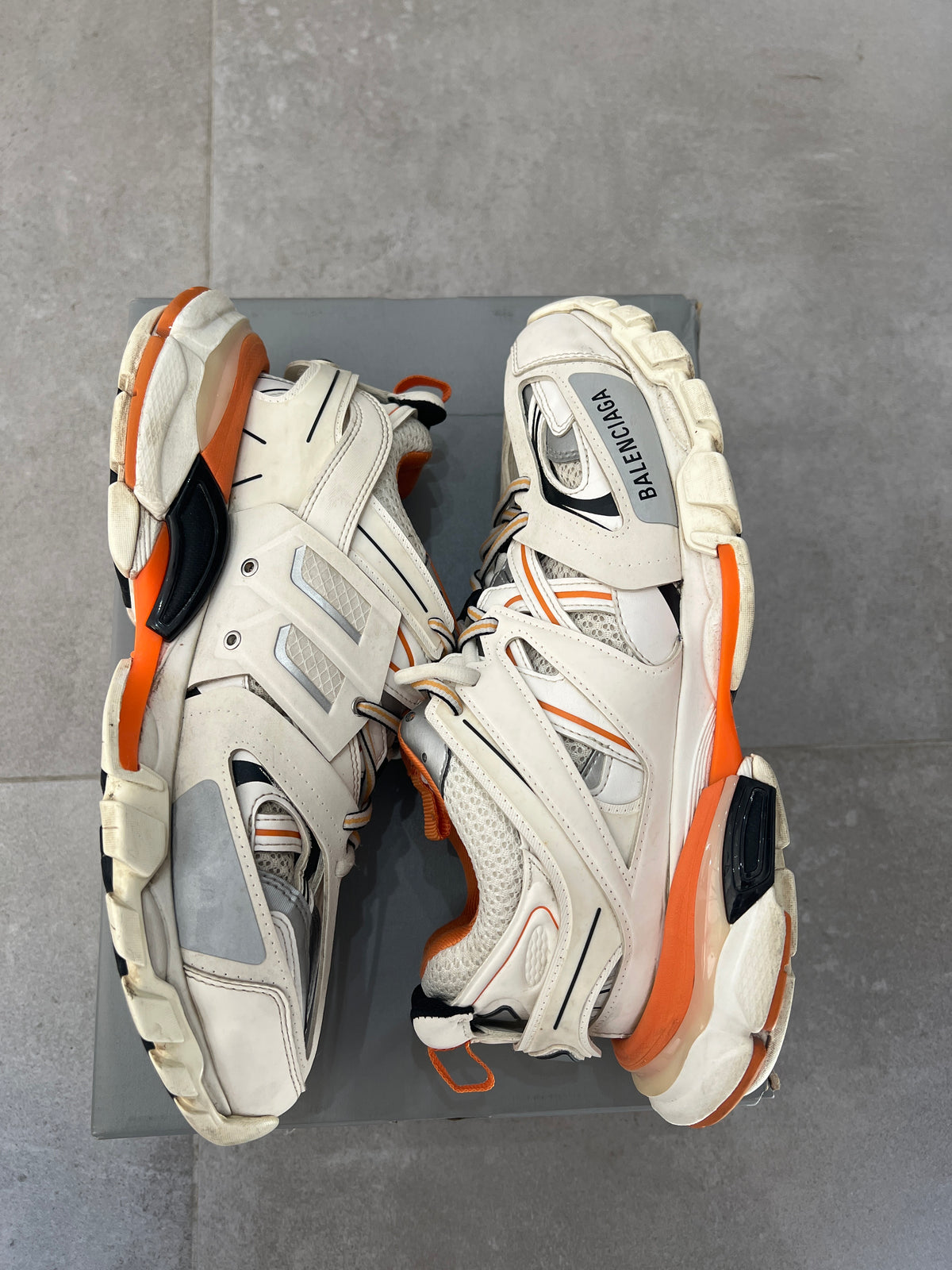 Balenciaga Track White-Orange