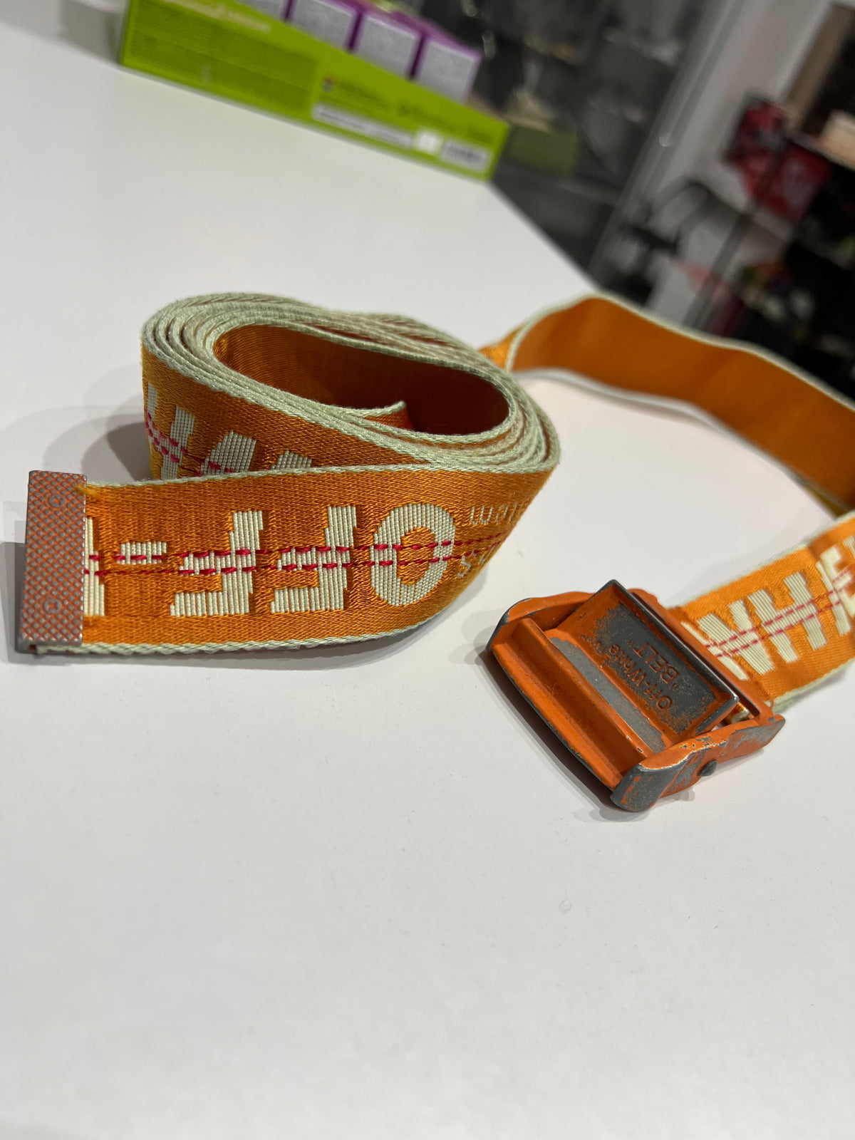 Off-White Industrial Belt Orange