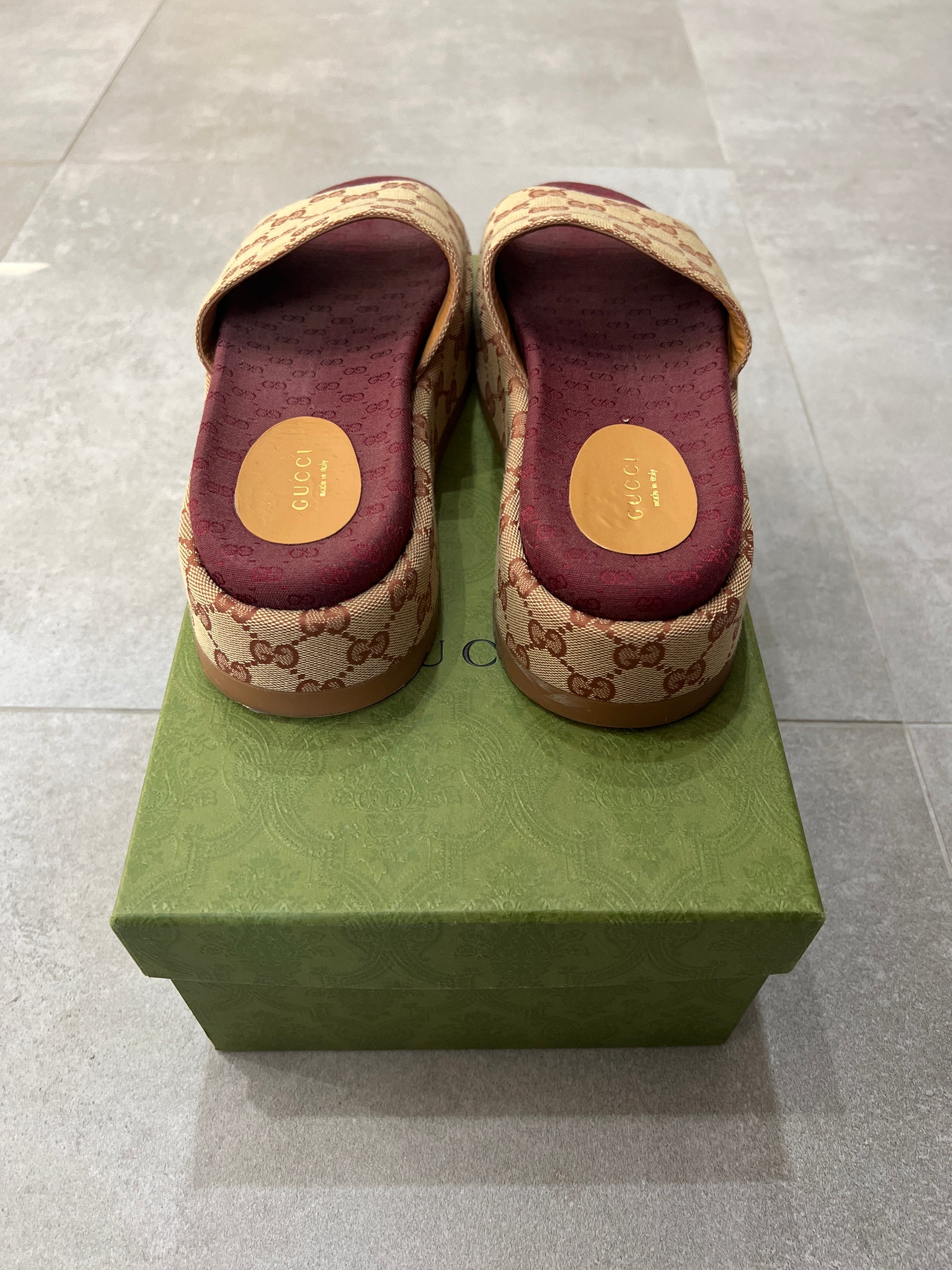 Gucci GG Supreme Platform Sandal