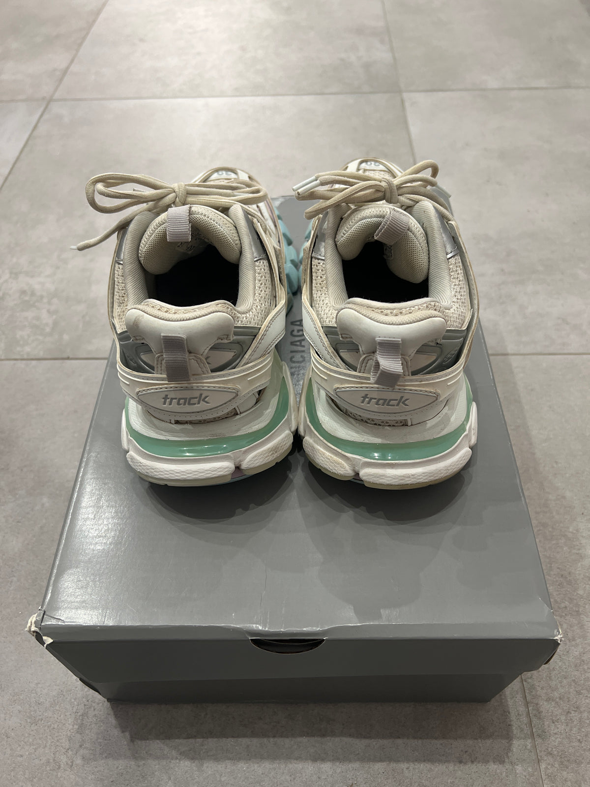 Balenciaga Track Pastel White