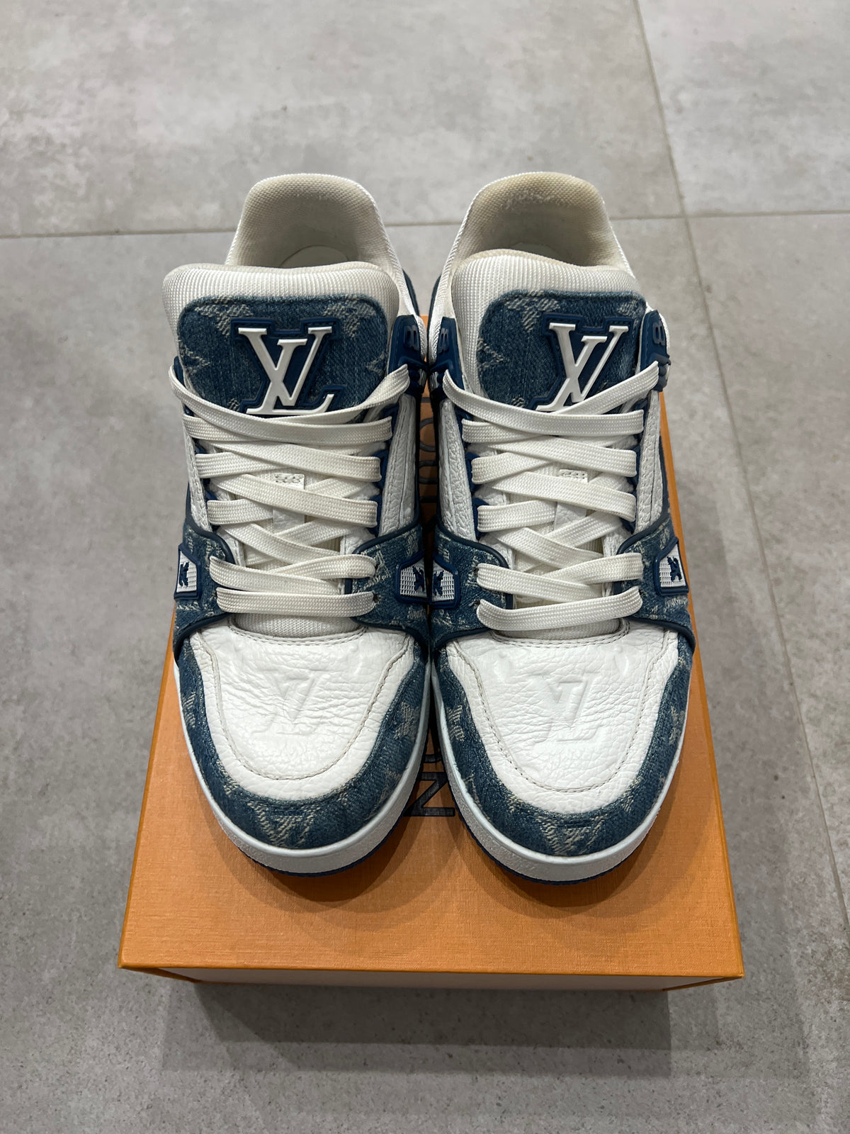 Louis Vuitton Trainer Denim Blue