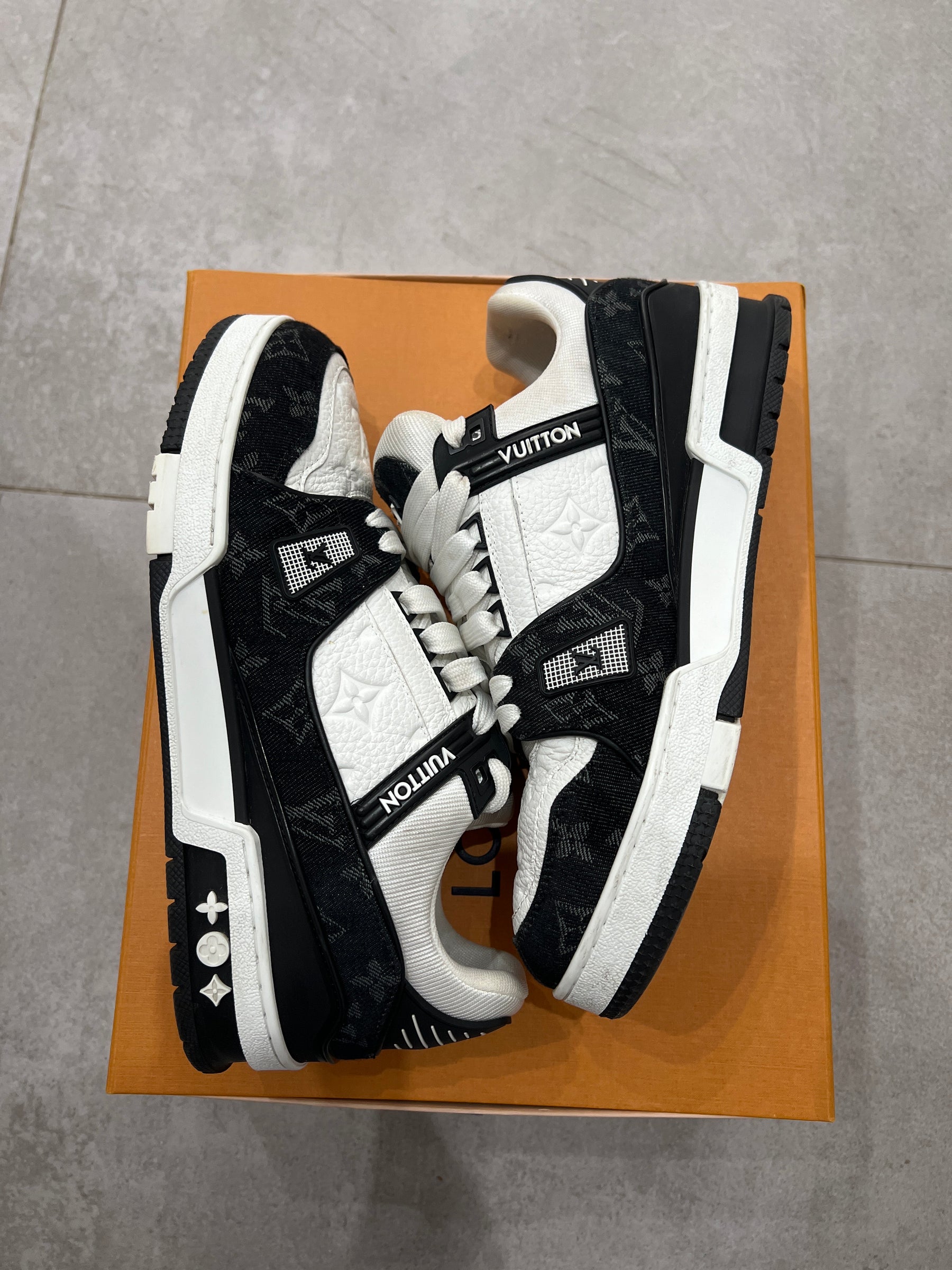 Louis Vuitton Black Denim Trainer