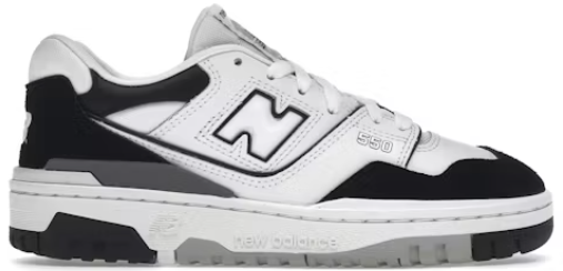 New Balance 550 White Black Rain Cloud