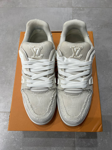 Louis Vuitton White Beige Monogram Trainer
