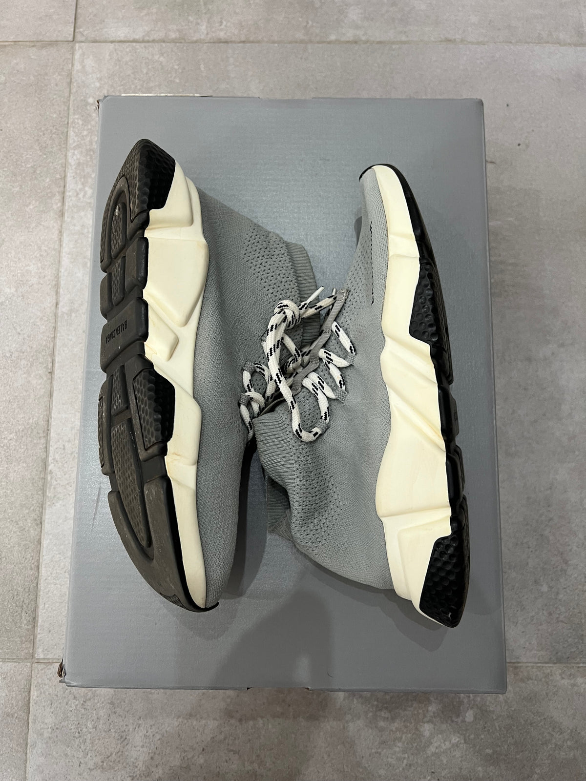 Balenciaga Speed Trainer Lace Up Grey