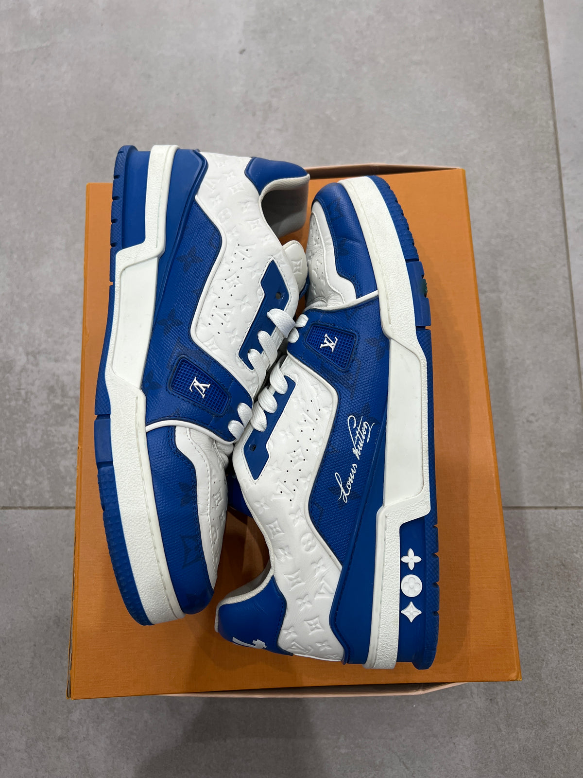 Louis Vuitton Trainer #54 Signature Blue