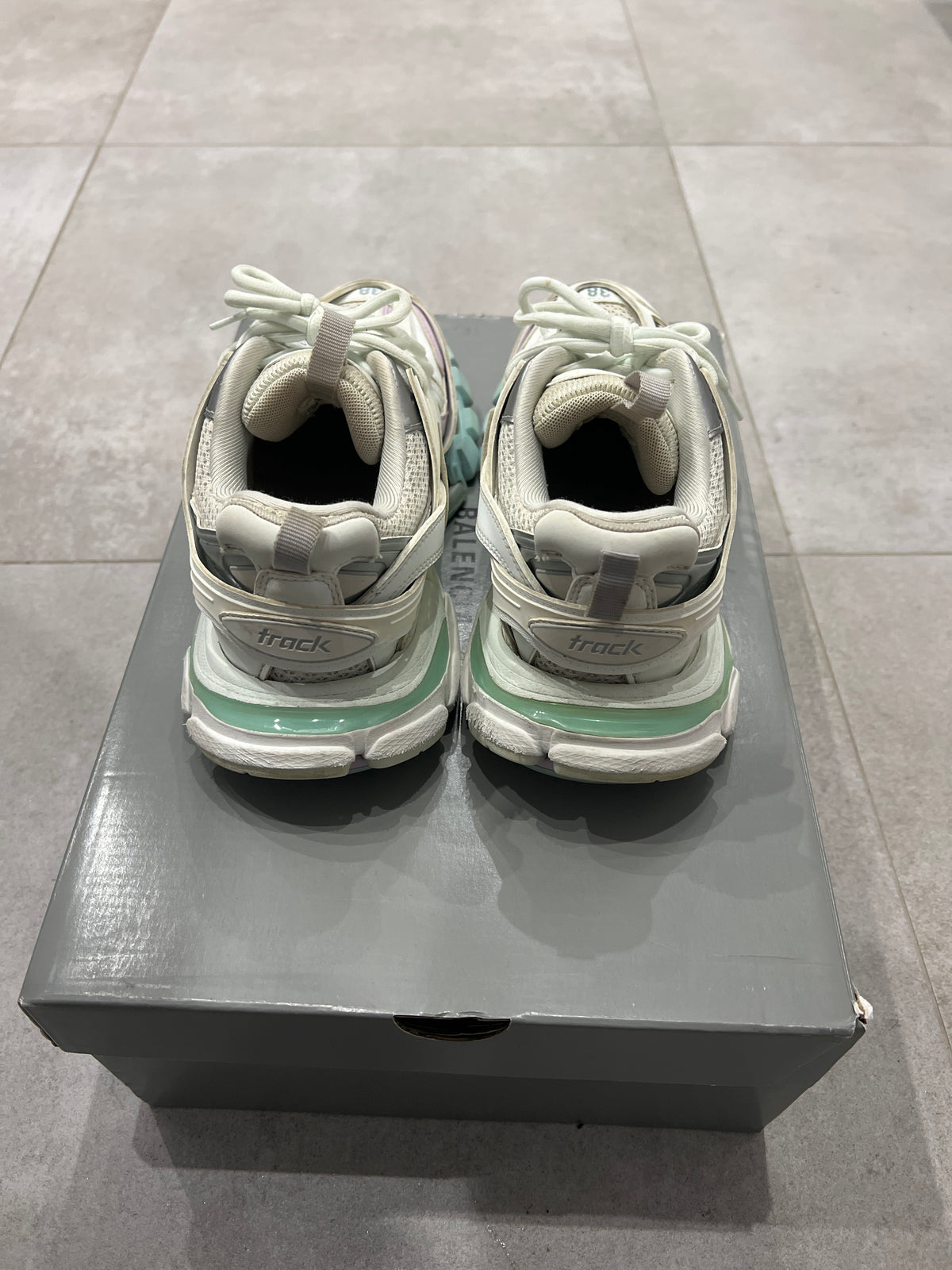 Balenciaga Track Pastel White
