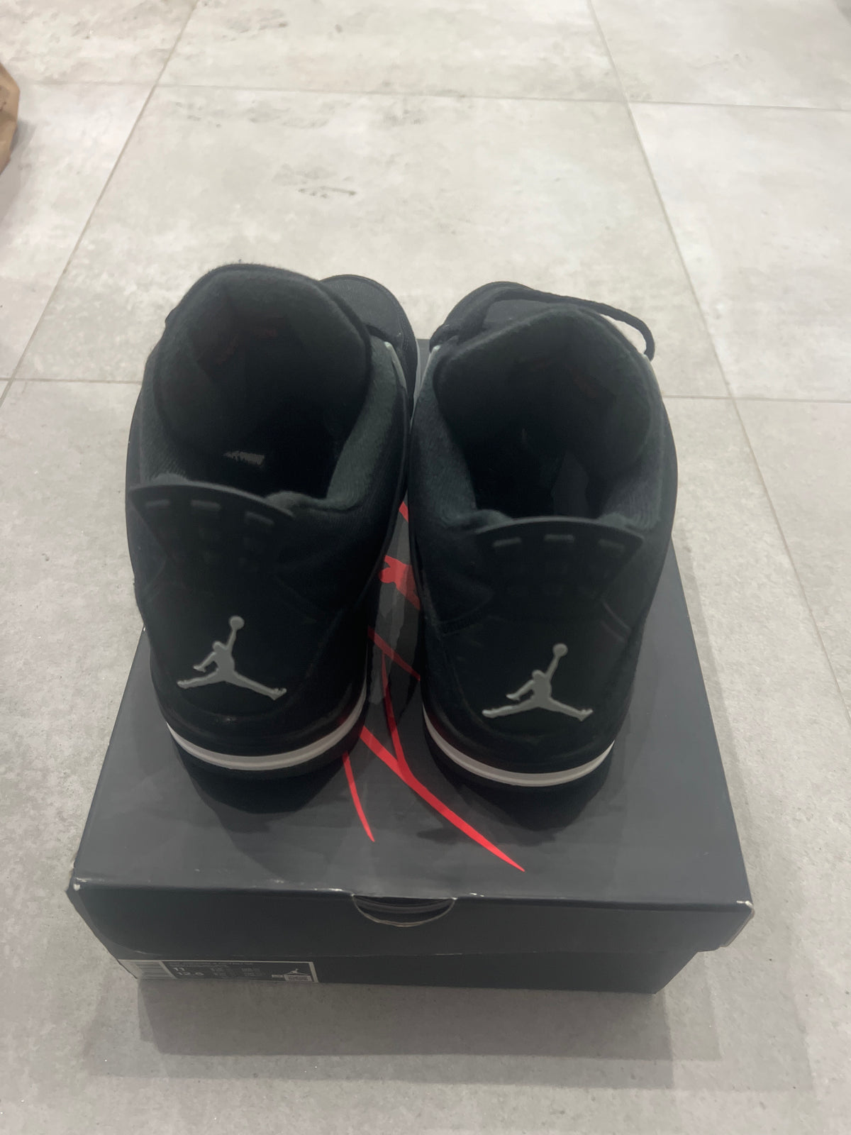 Jordan 4 Black Canvas