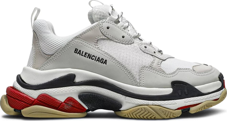 Balenciaga Triple S White Black Red