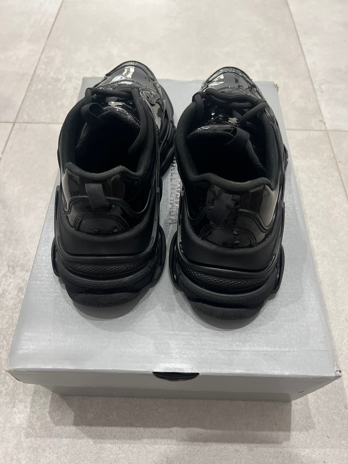 Balenciaga Triple S/3S Patent Black