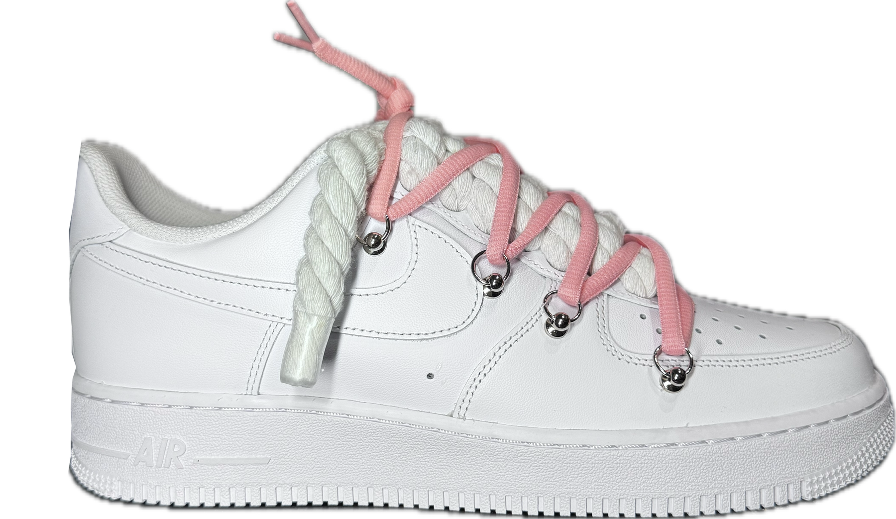 Nike Air Force 1 Low Rope & "Off White Pink Laces"