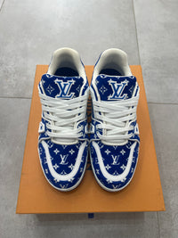 Louis Vuitton Trainer Blue Monogram Textile