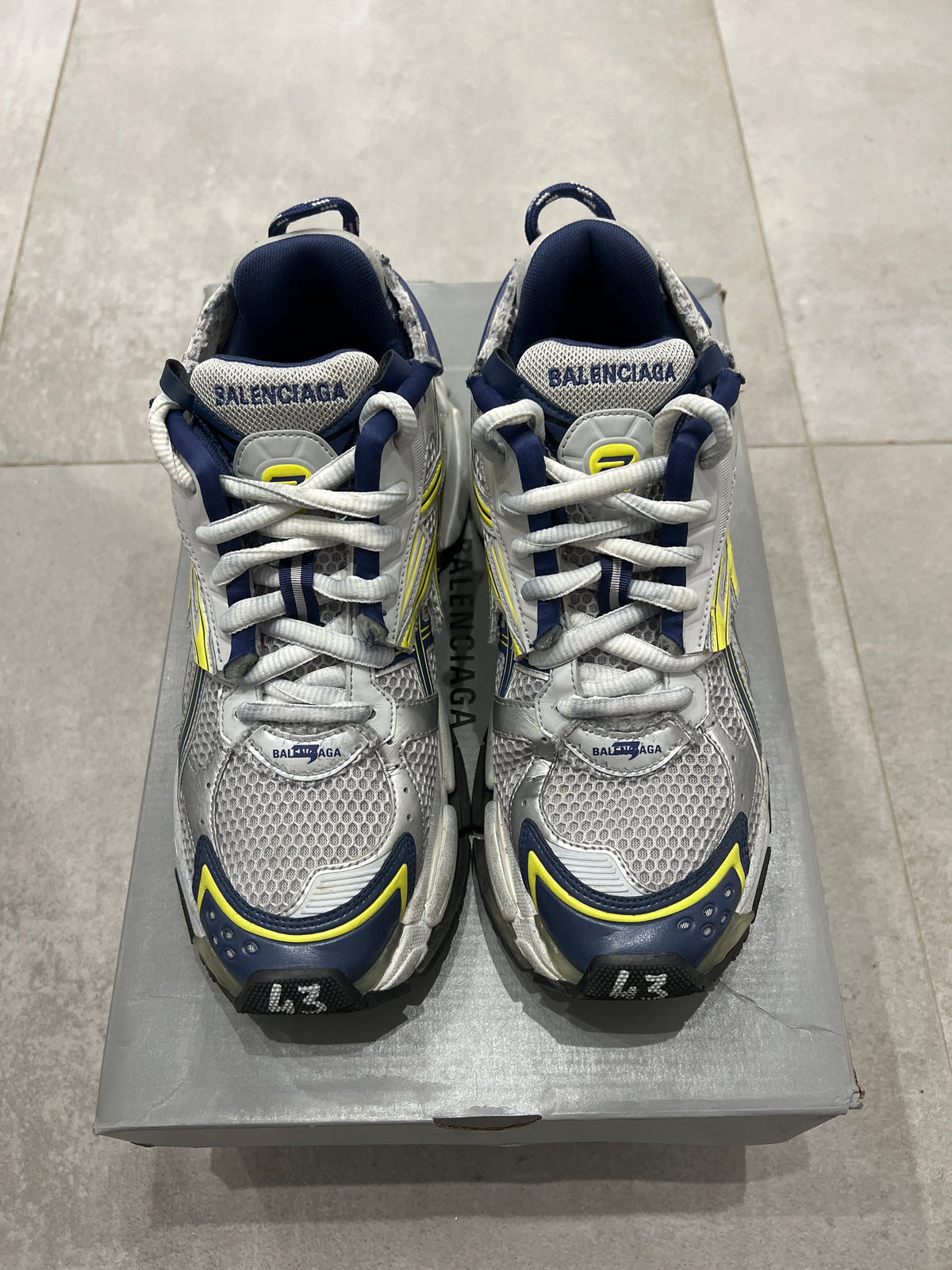Balenciaga Runner Grey/Yellow/Navy