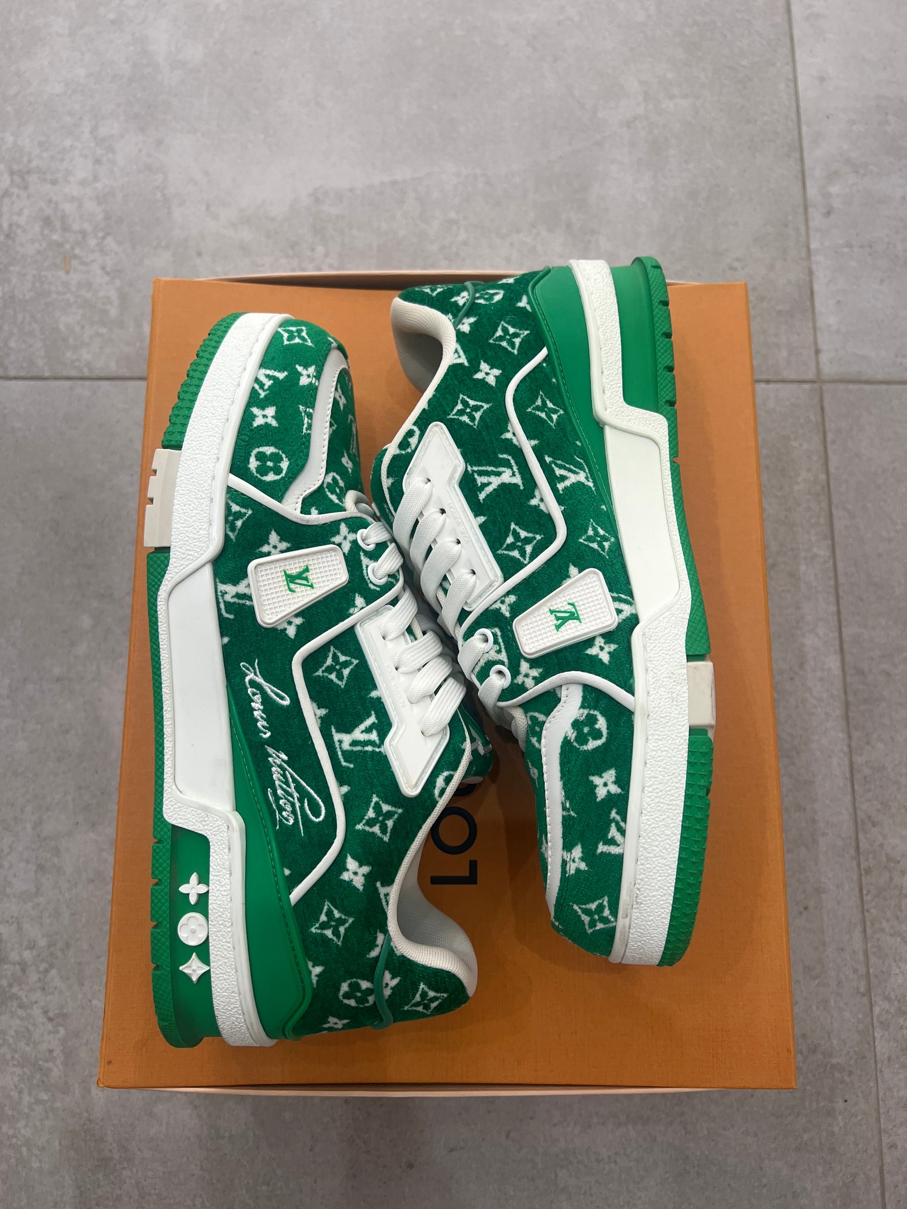 Louis Vuitton Trainer Green Textile