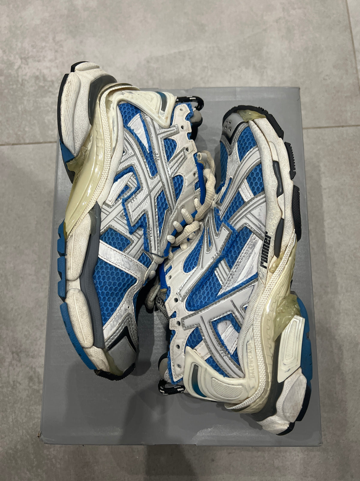 Balenciaga Runner Silver / Blue