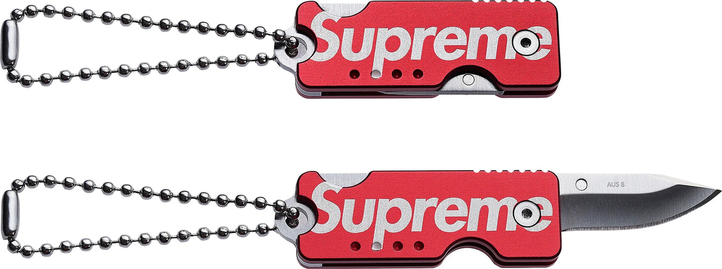 Supreme Quiet Carry Knife Red