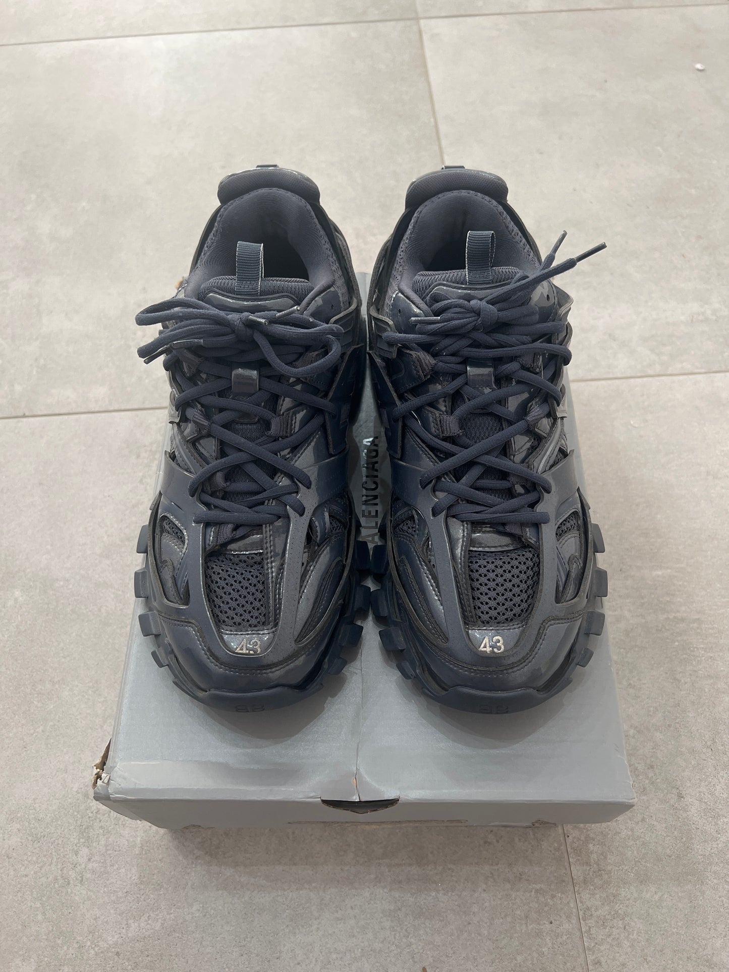 Balenciaga track navy