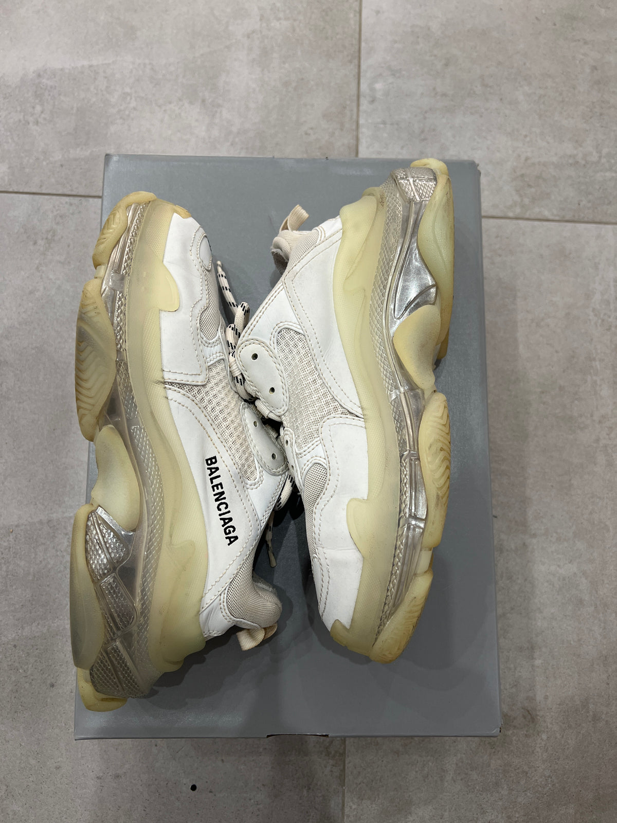 Balenciaga Triple S/3S Clearsole White