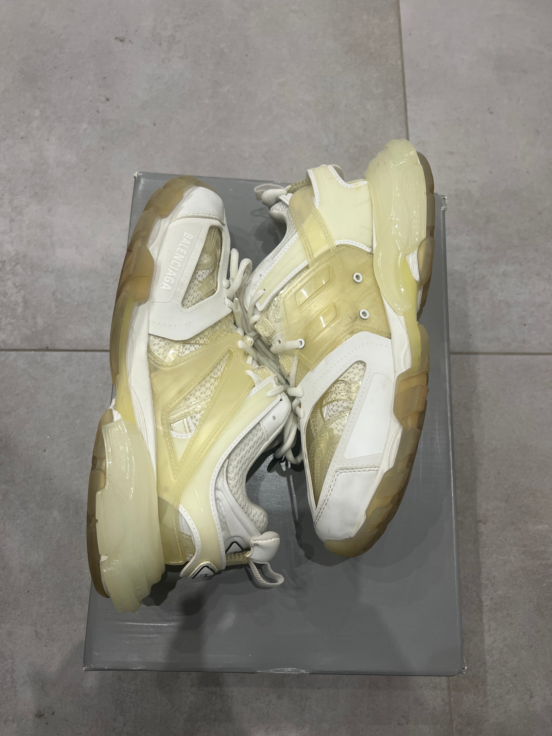 Balenciaga track Clearsole White