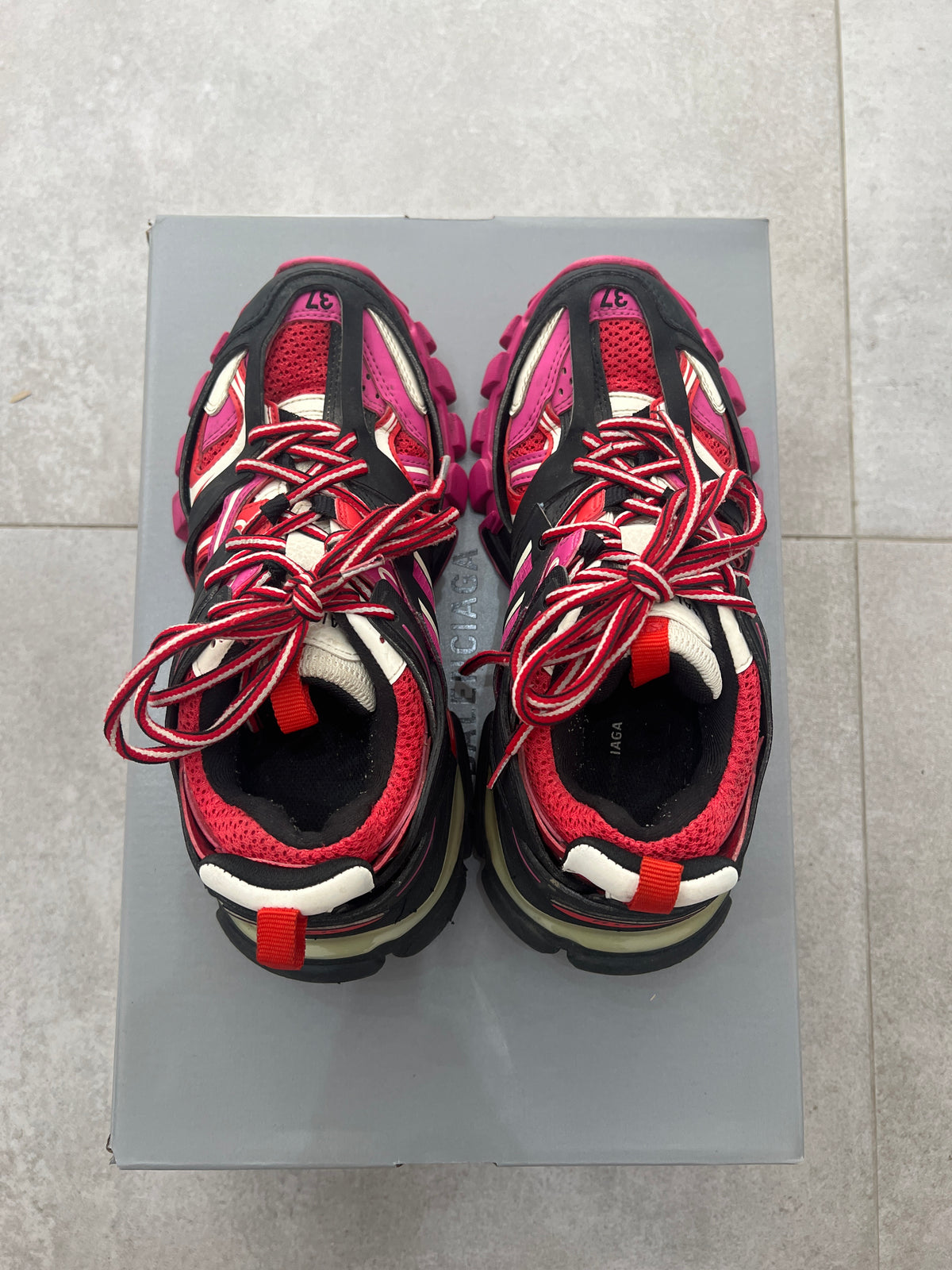 Balenciaga Track Pink/Red/Black