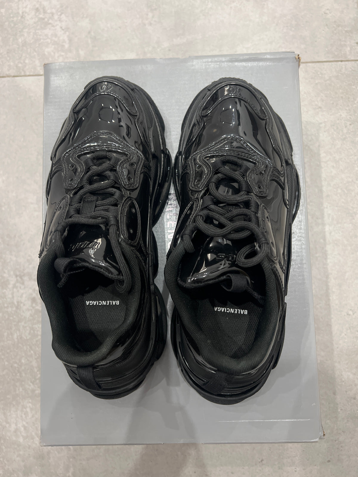 Balenciaga Triple S/3S Patent Black