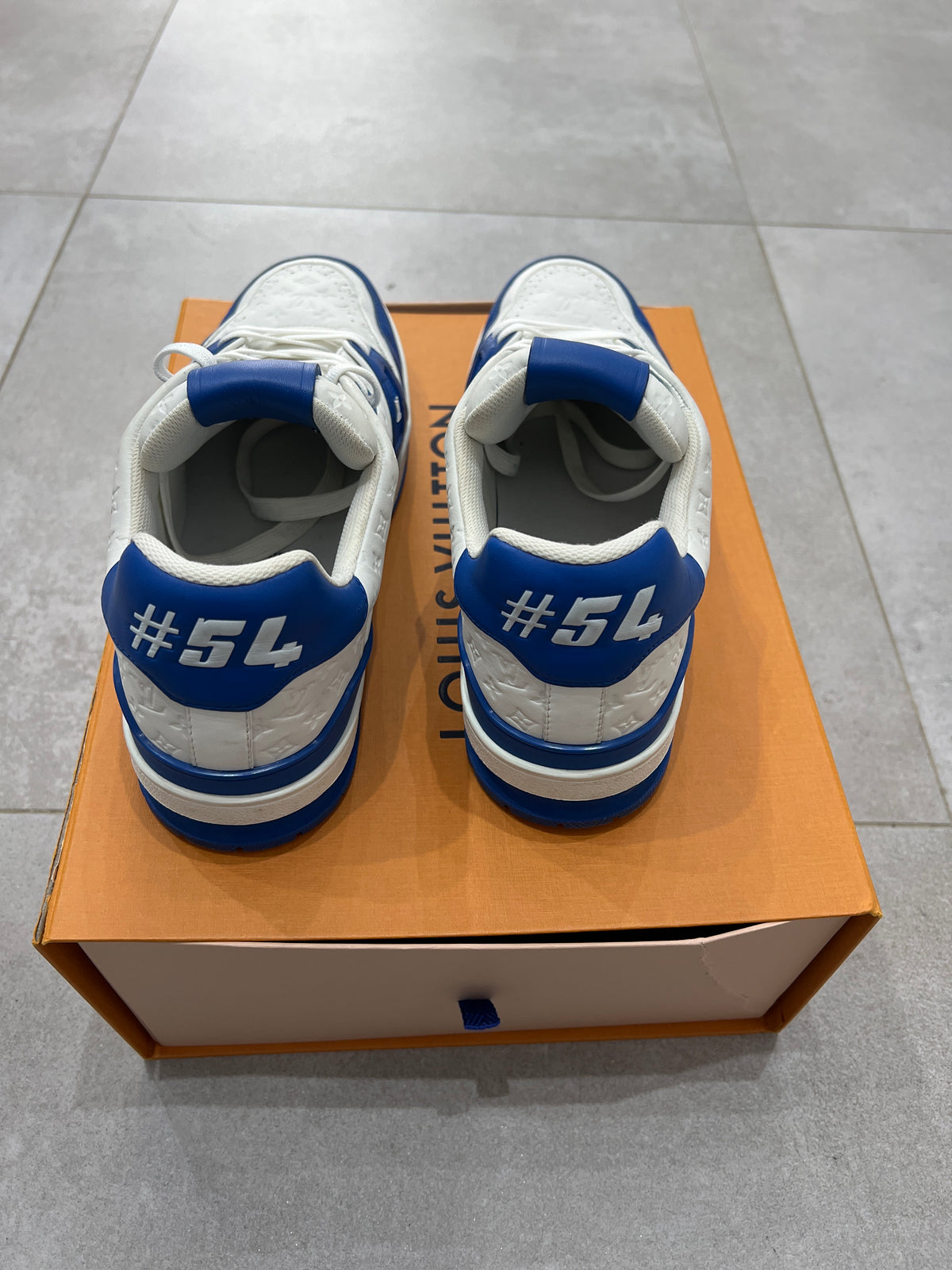 Louis Vuitton Trainer #54 Signature Blue