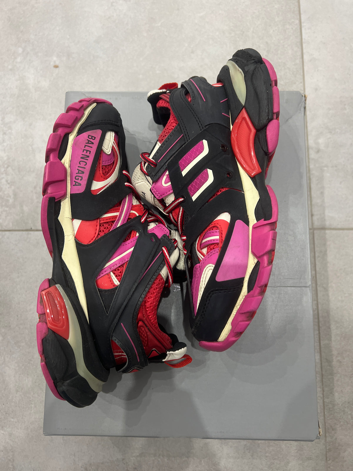 Balenciaga Track Pink/Red/Black