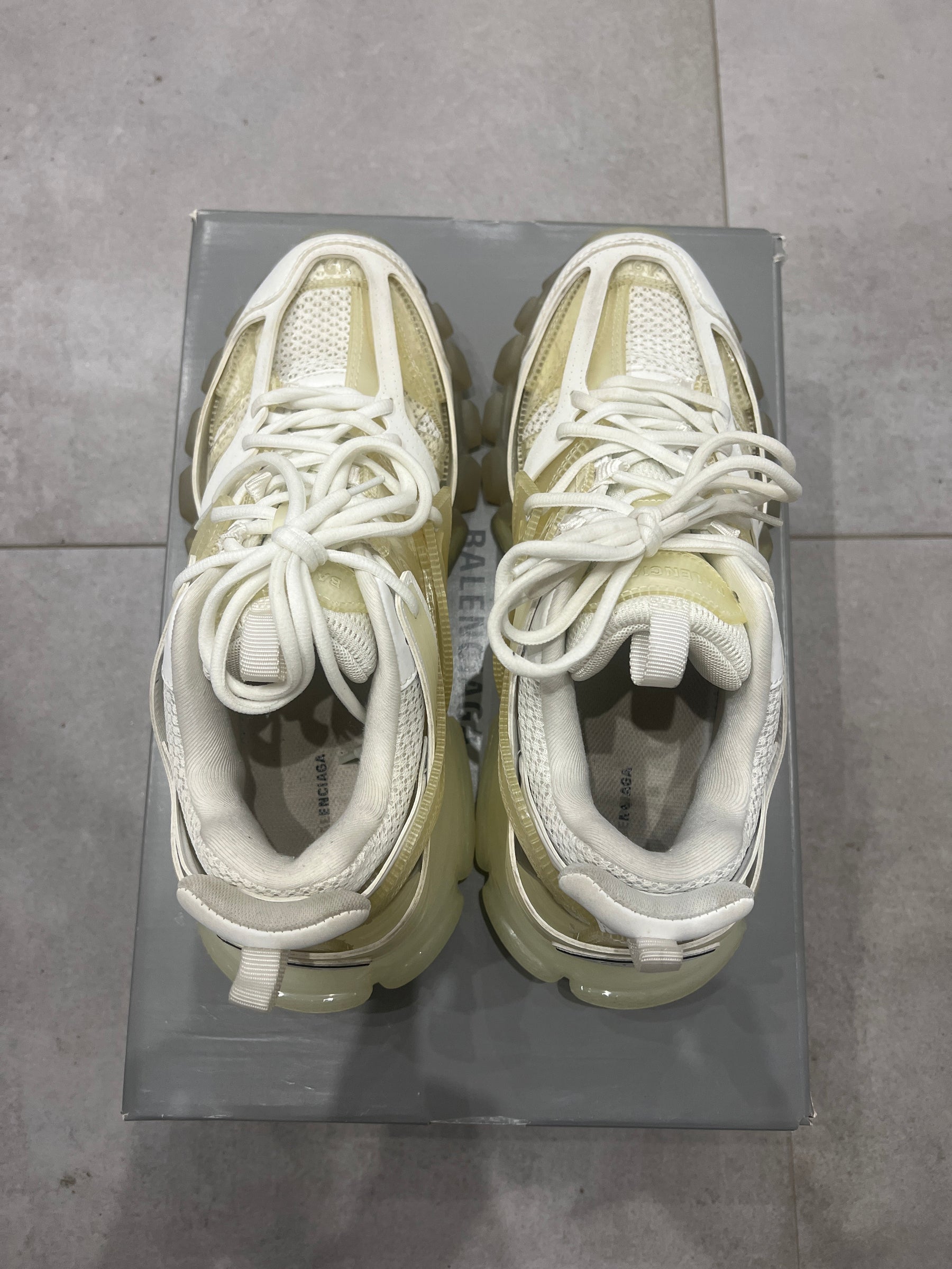 Balenciaga track Clearsole White