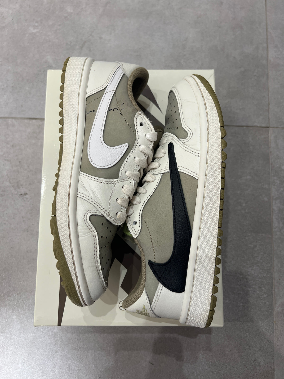 Jordan 1 Low Golf x Travis Scott Neutral Olive