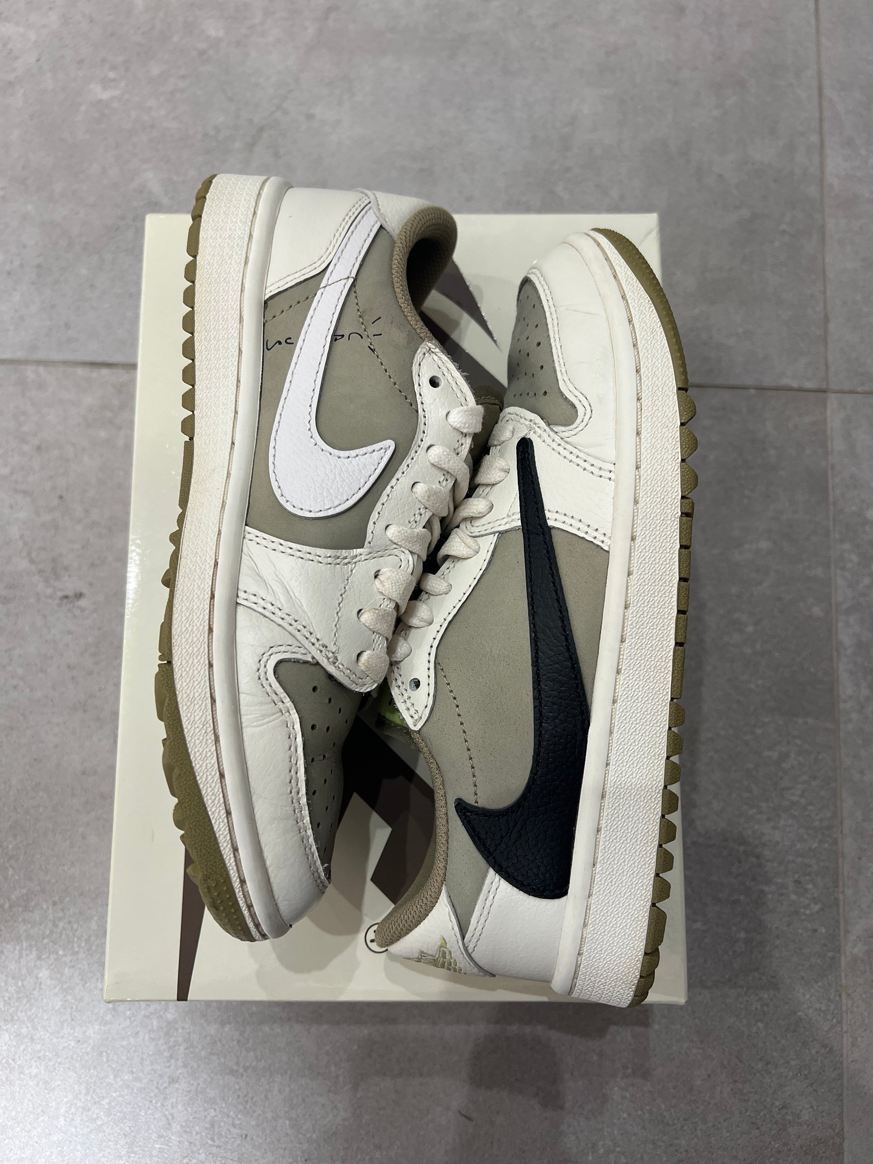 Jordan 1 Low Golf x Travis Scott Neutral Olive