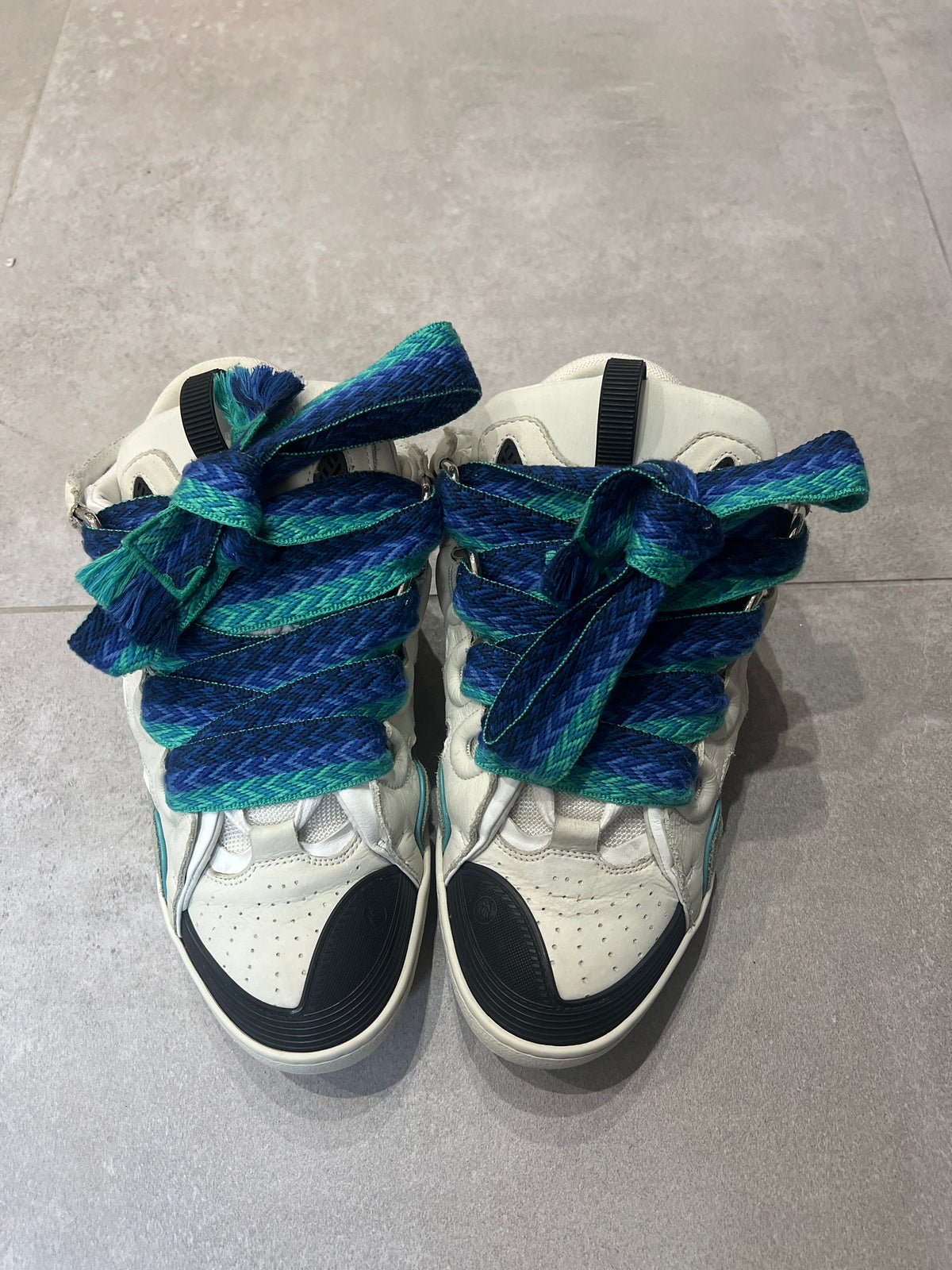 Lanvin Curb White Blue