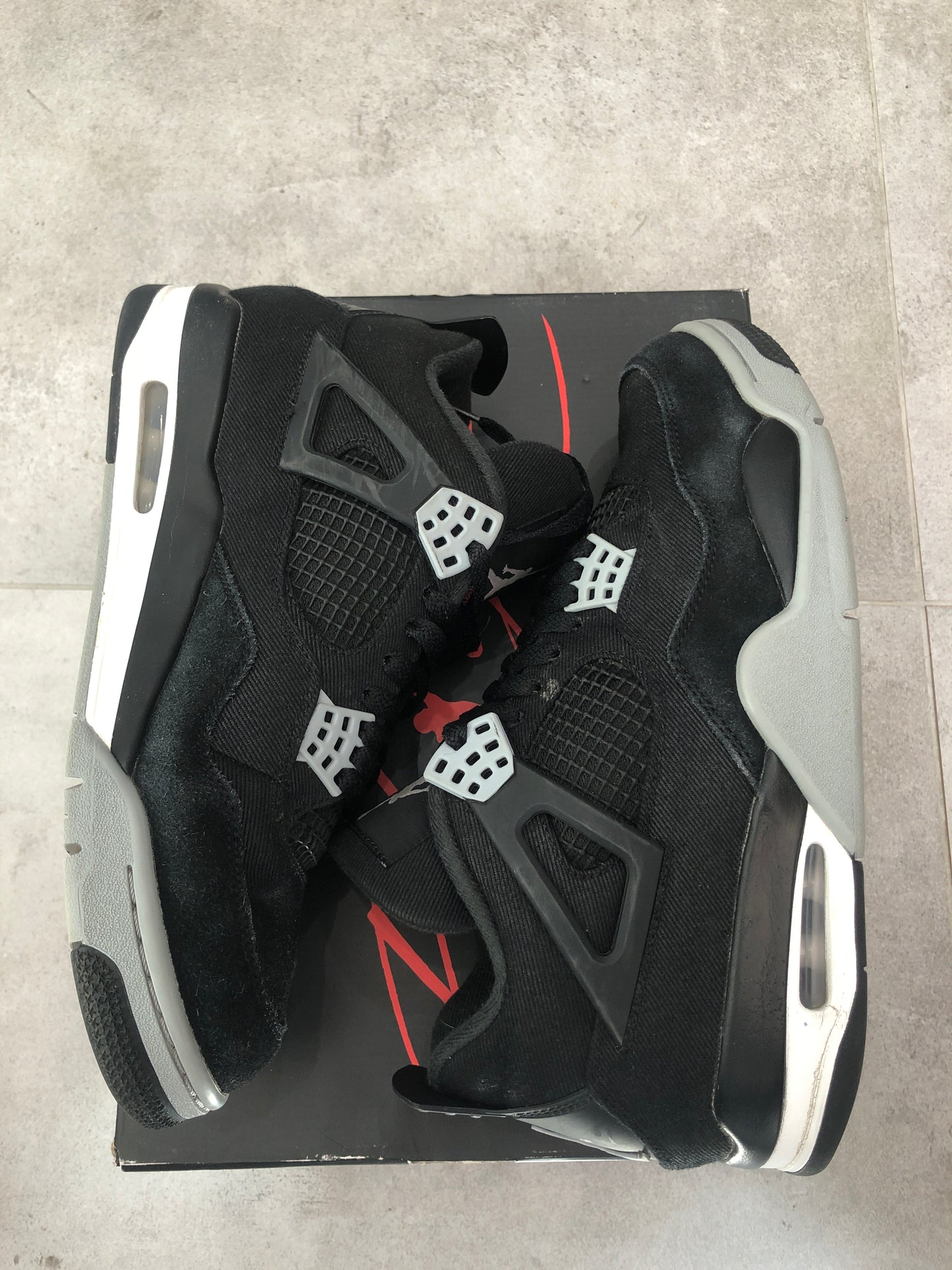 Jordan 4 Black Canvas