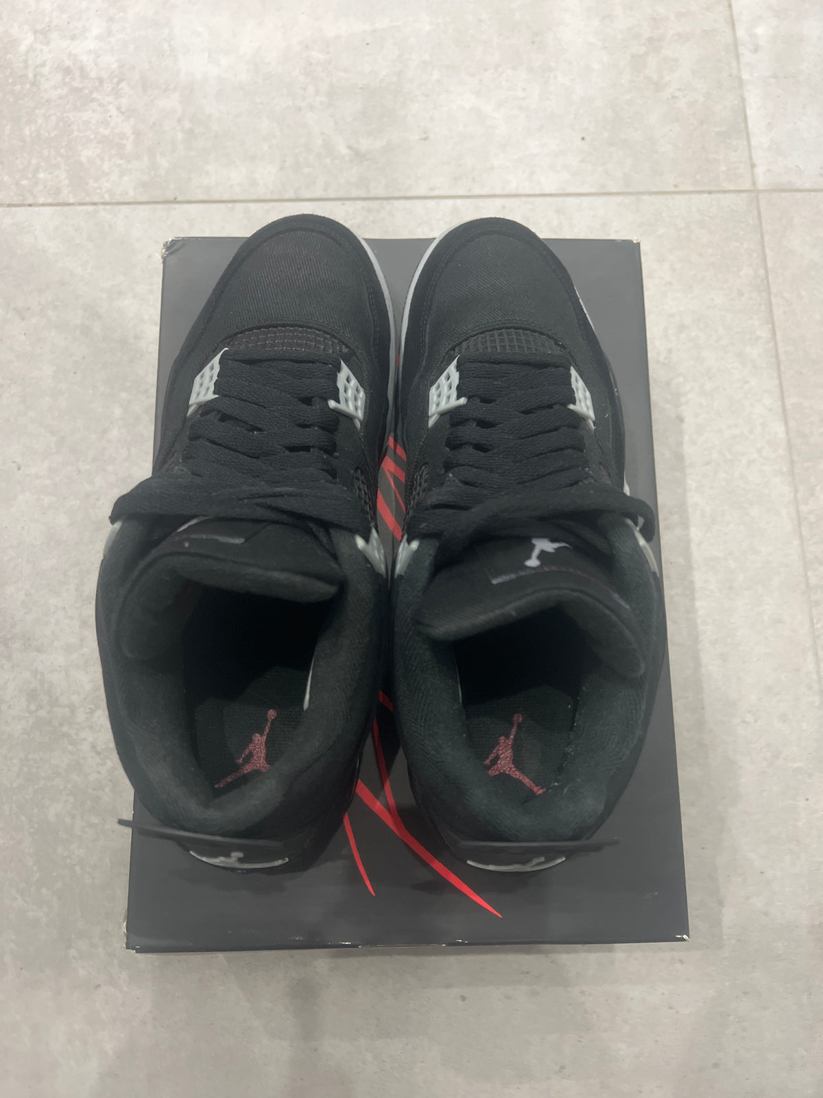 Jordan 4 Black Canvas