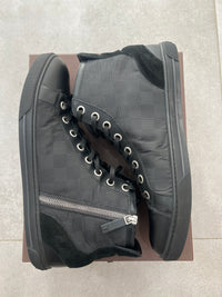 Louis Vuitton Damier Graphite/Suede High Top Sneakers Black