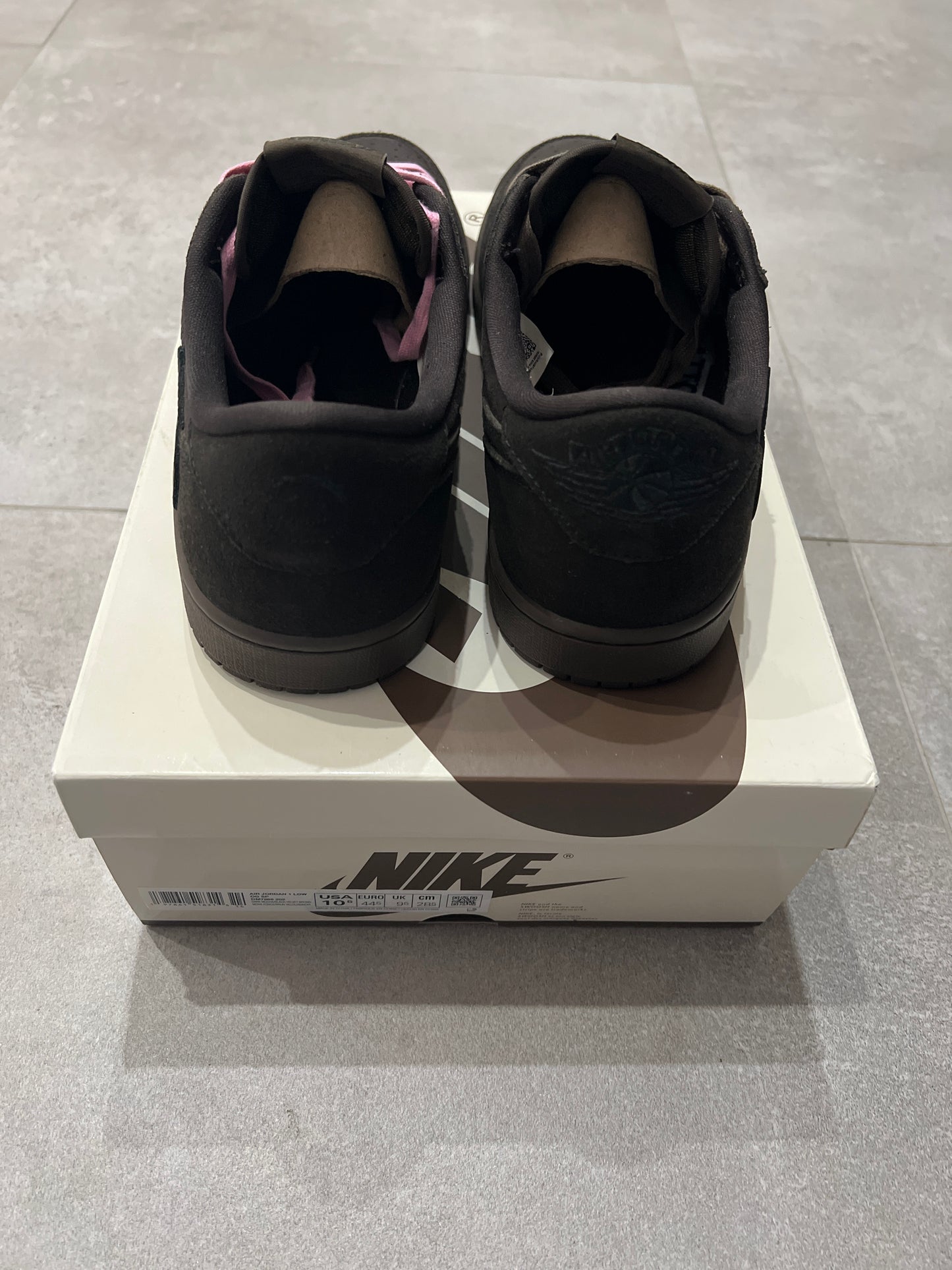 Jordan 1 Low x Travis Scott Velvet Brown