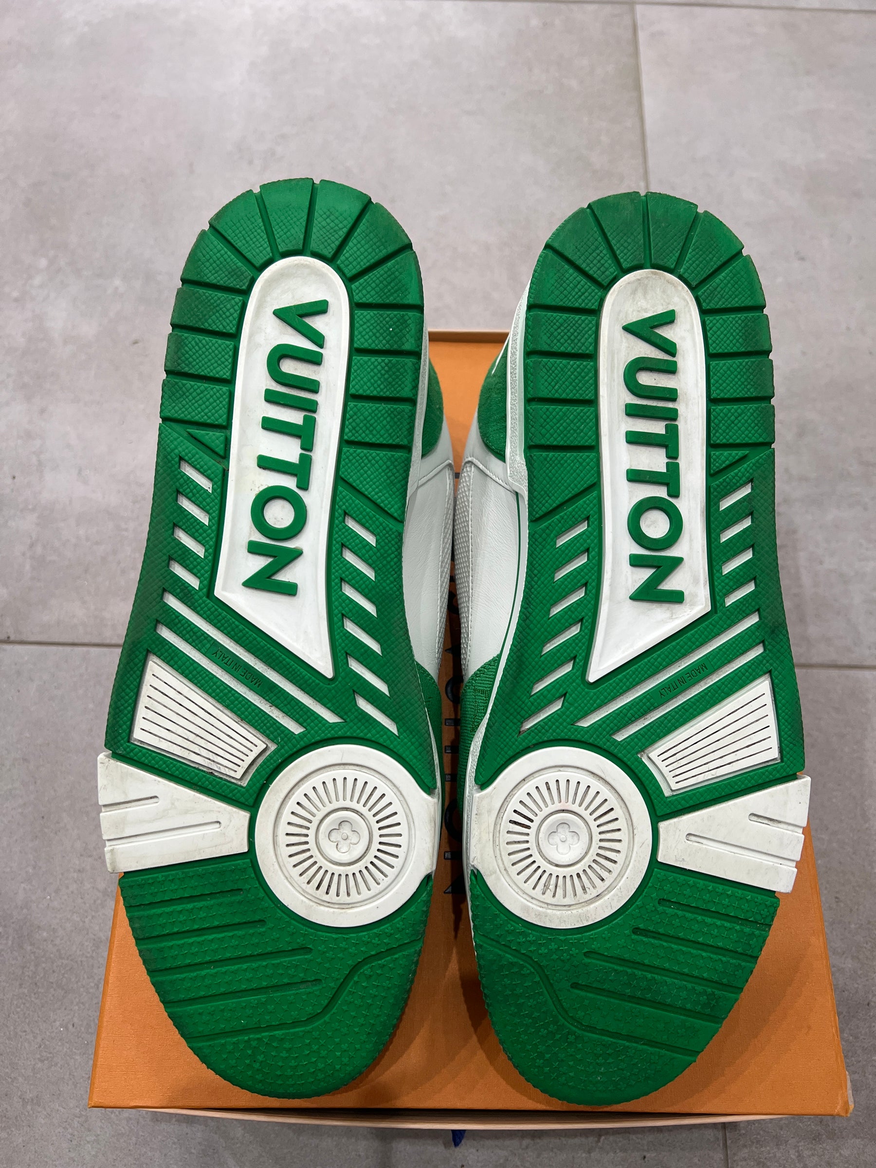 Louis Vuitton Green Denim Trainer