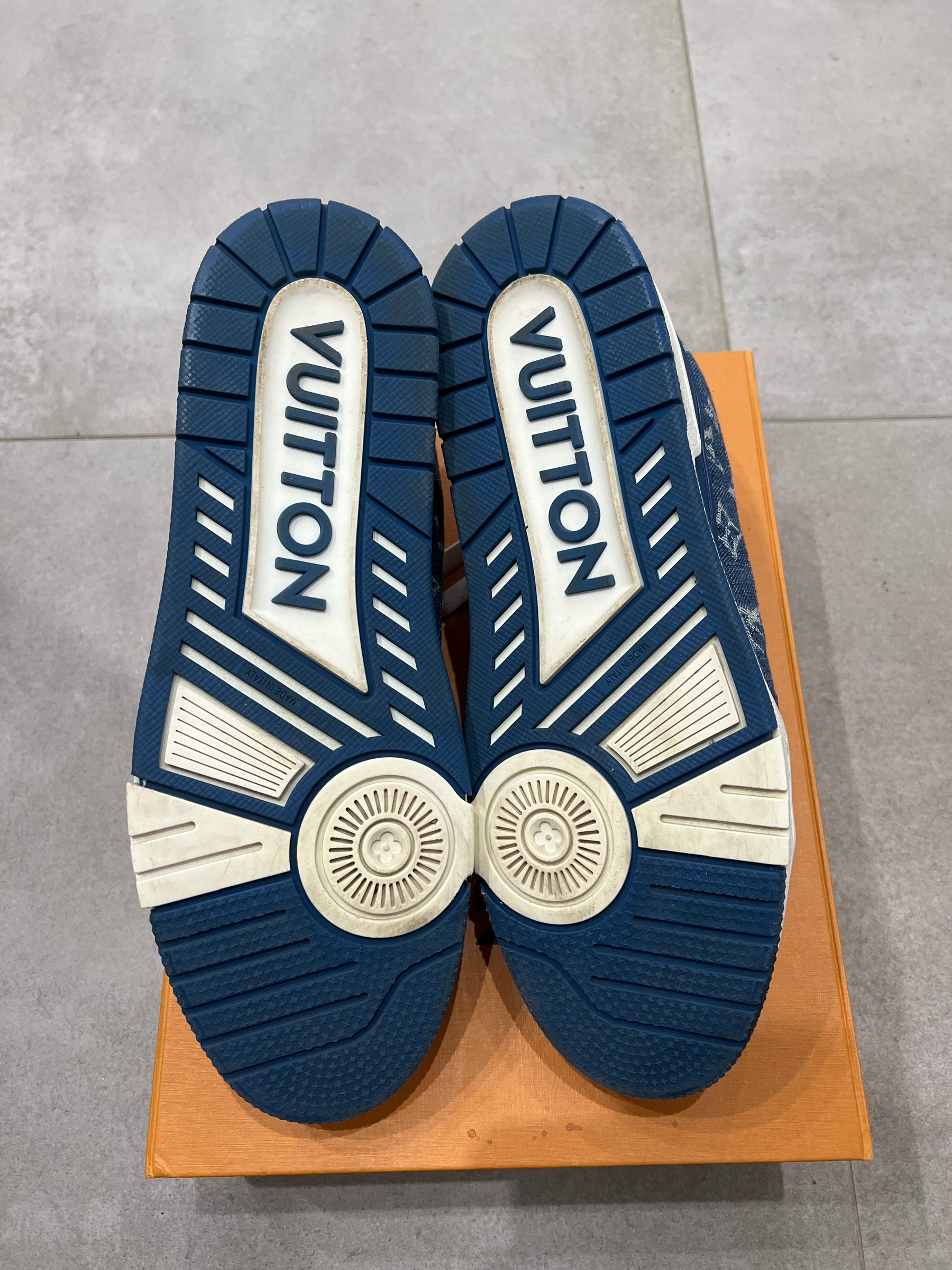 Louis Vuitton Blue Denim Trainer