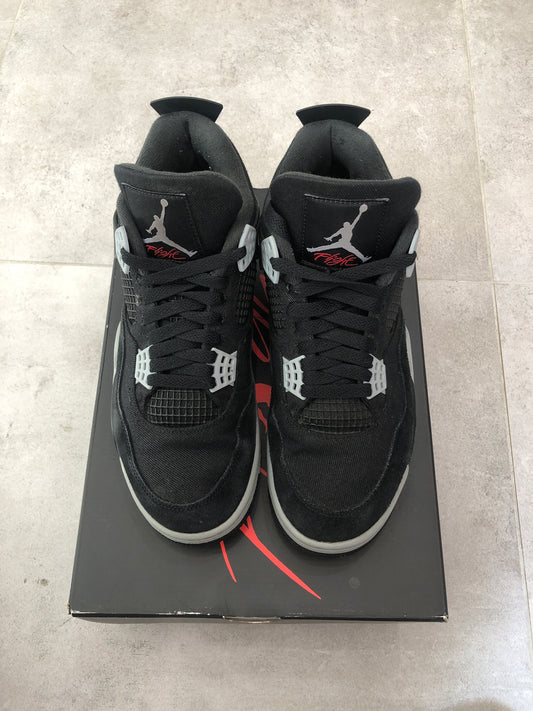 Jordan 4 Black Canvas