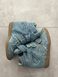 Isabel Marant Balesi Velcro Denim Sneaker