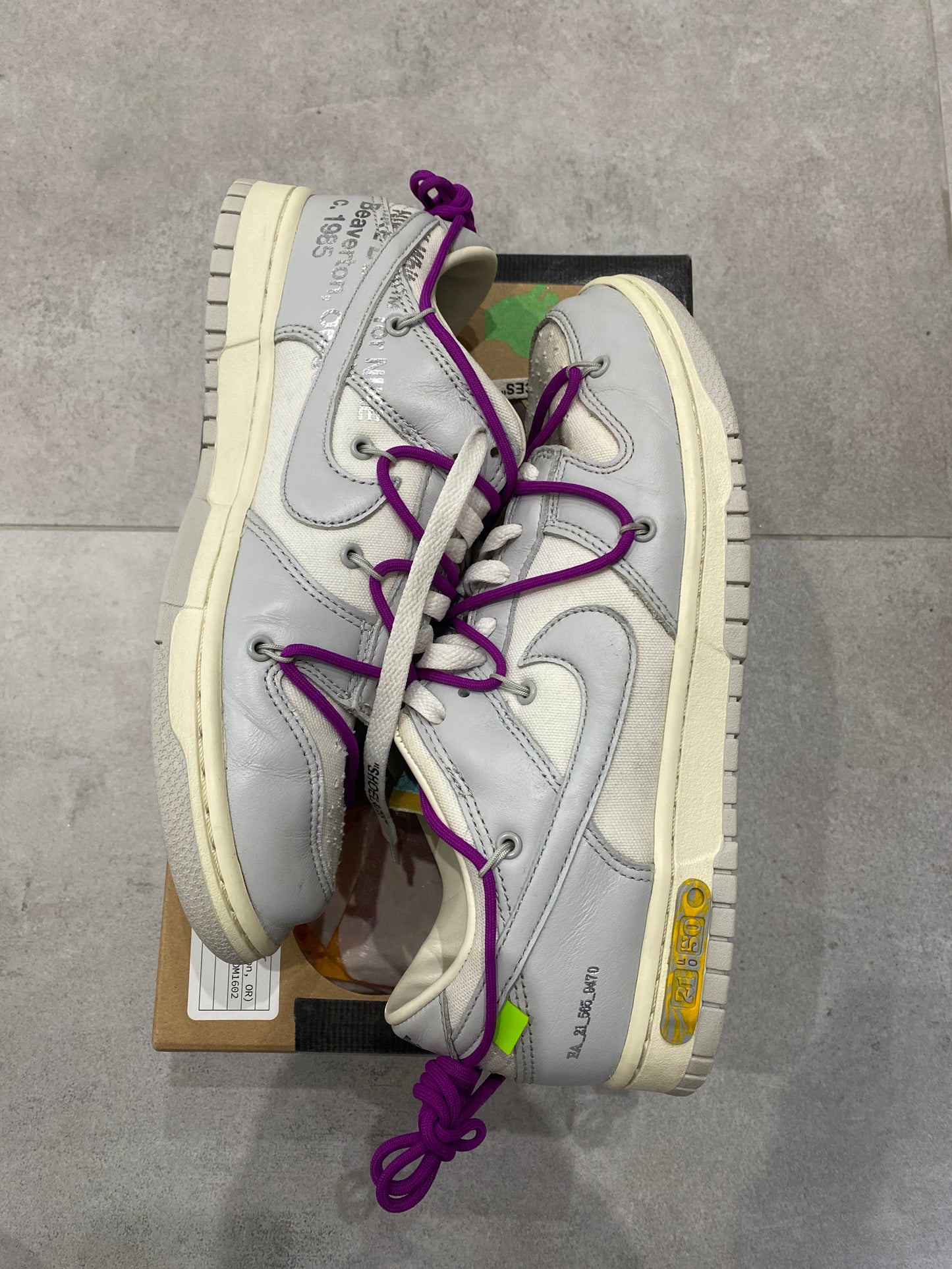 Nike Dunk x Off-White Lot 21