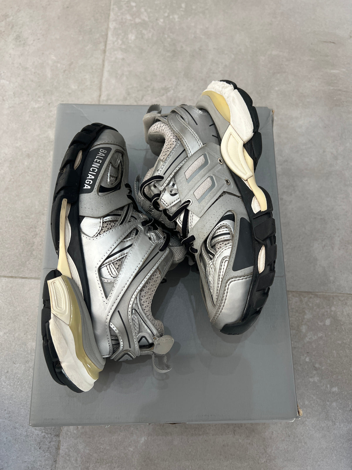 Balenciaga Track Metalic Grey