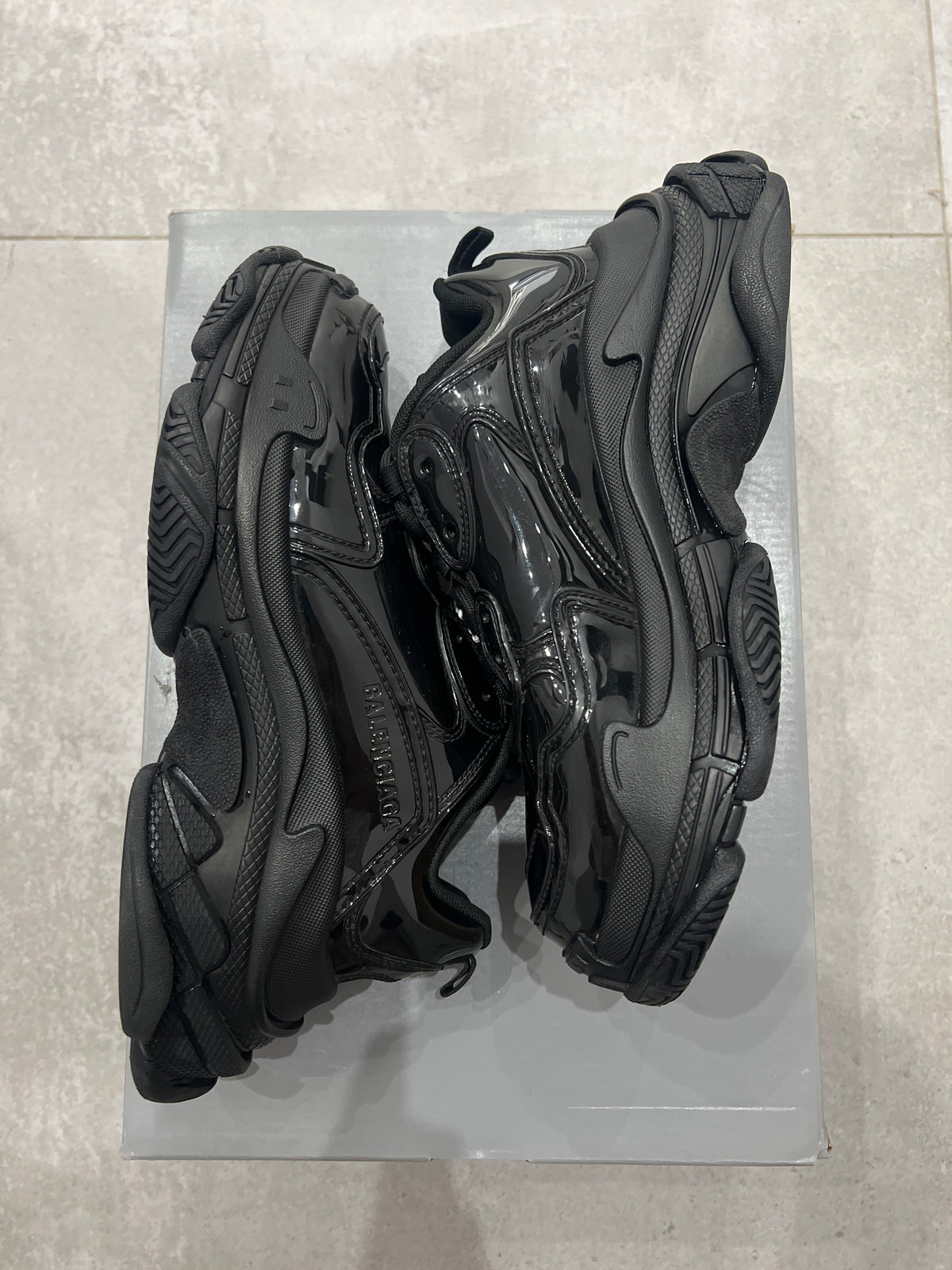 Balenciaga Triple S/3S Patent Black