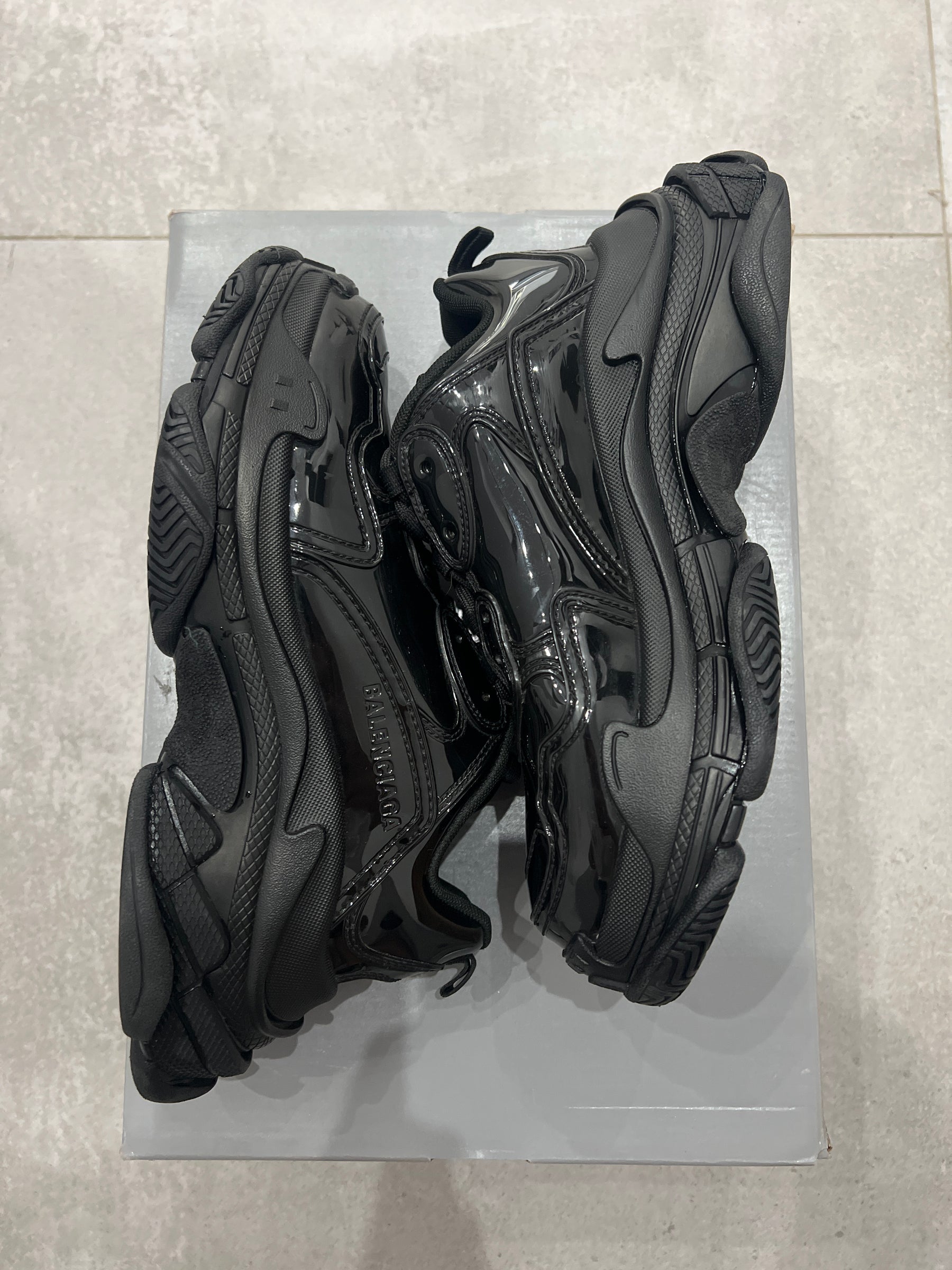 Balenciaga Triple S/3S Patent Black
