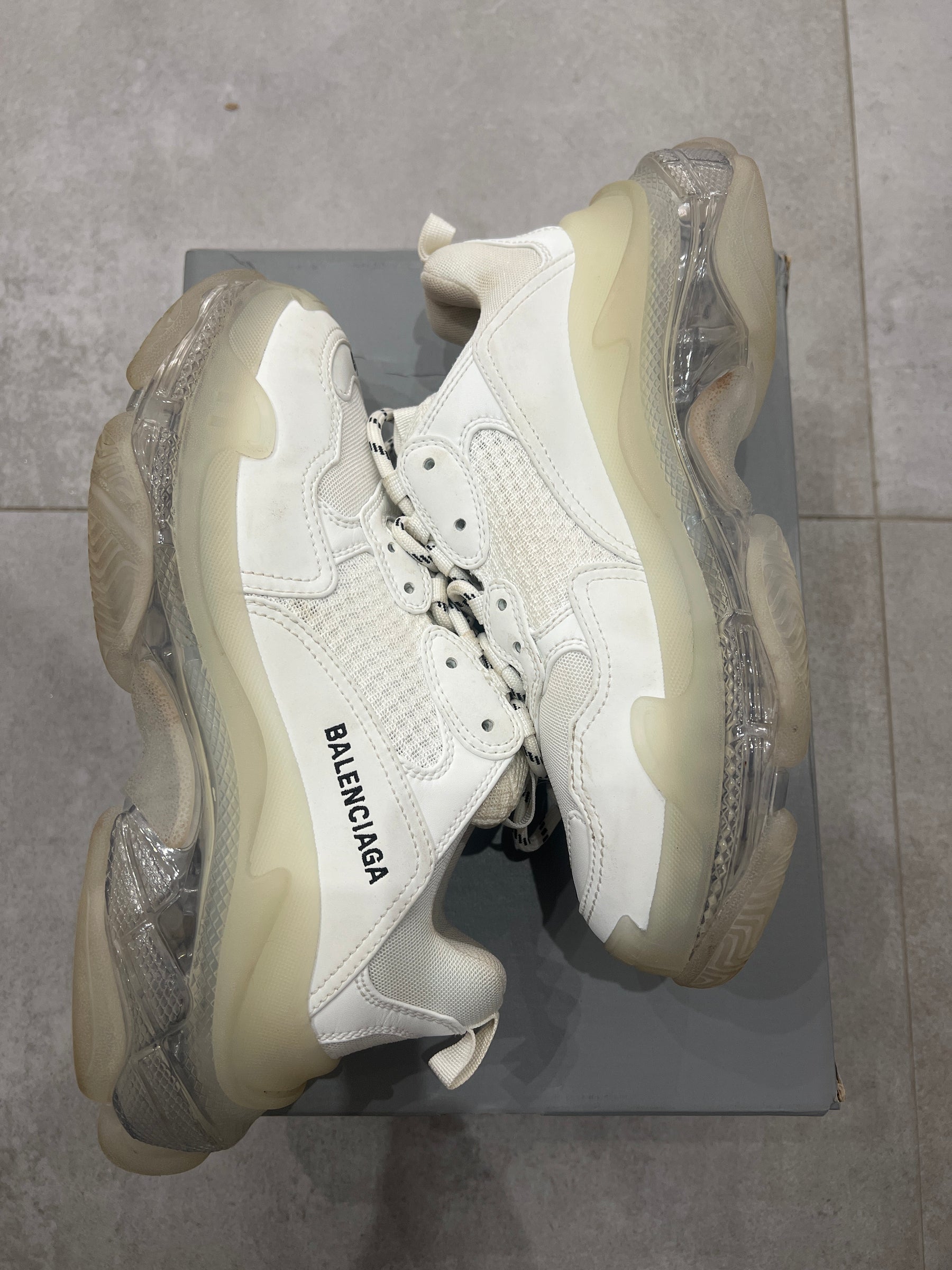 Balenciaga Triple S/3S Clearsole White
